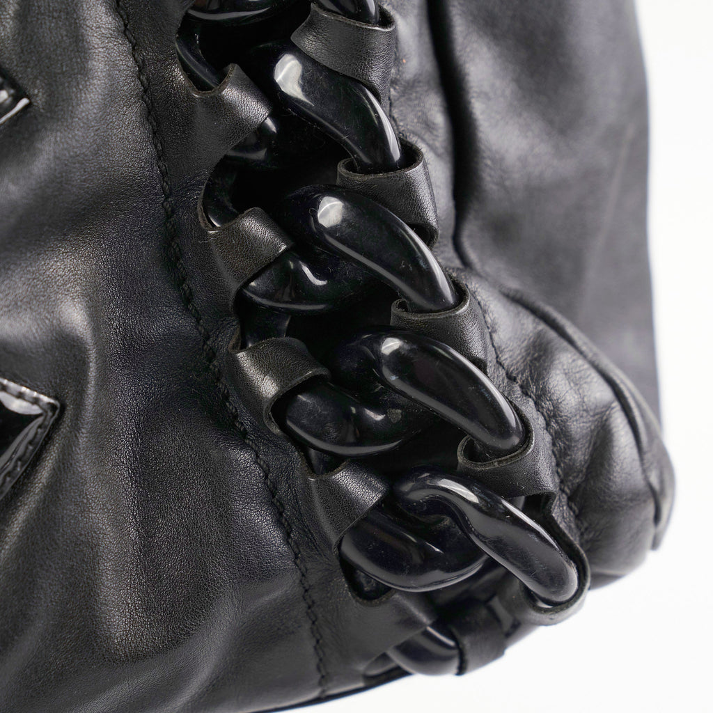Chanel Resin Modern Chain Tote Black