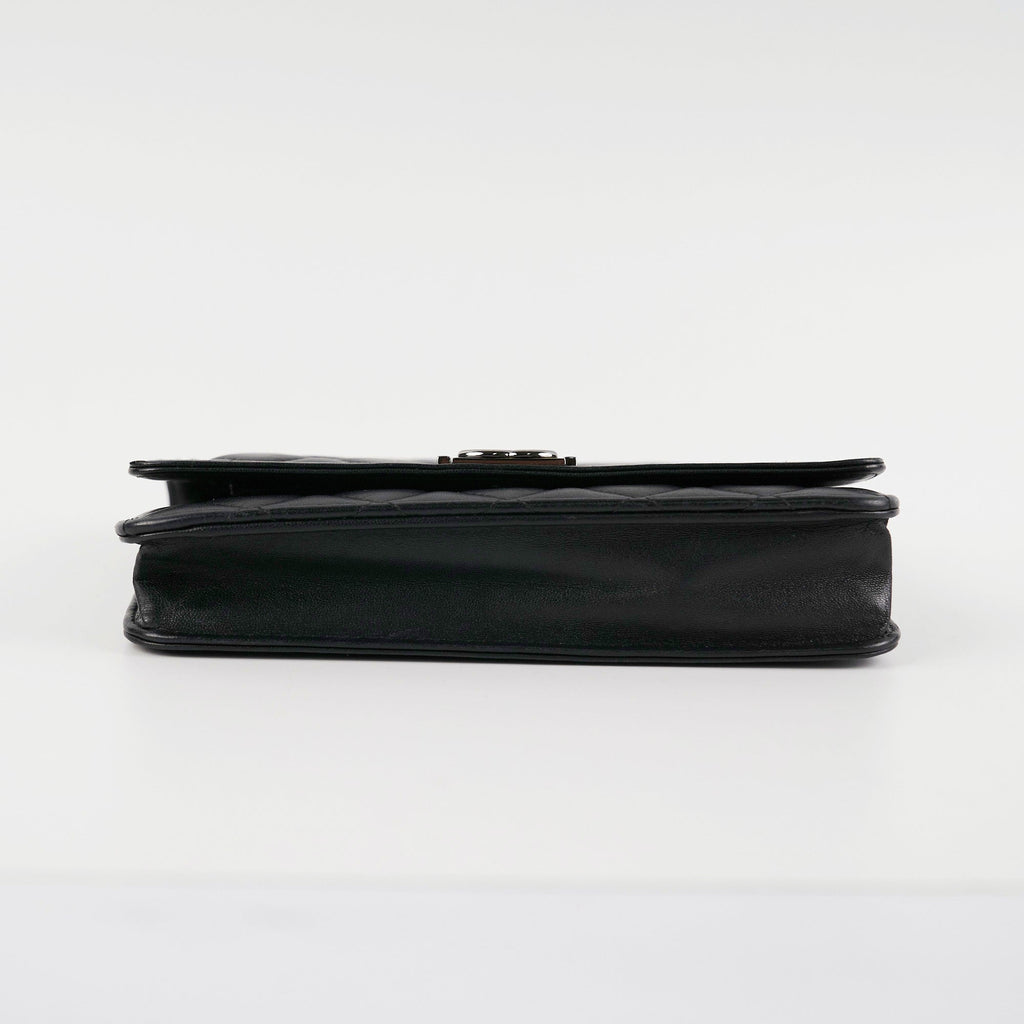 Chanel Boy Wallet On Chain WOC Lambskin Black