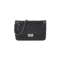 Chanel Boy Wallet On Chain WOC Lambskin Black
