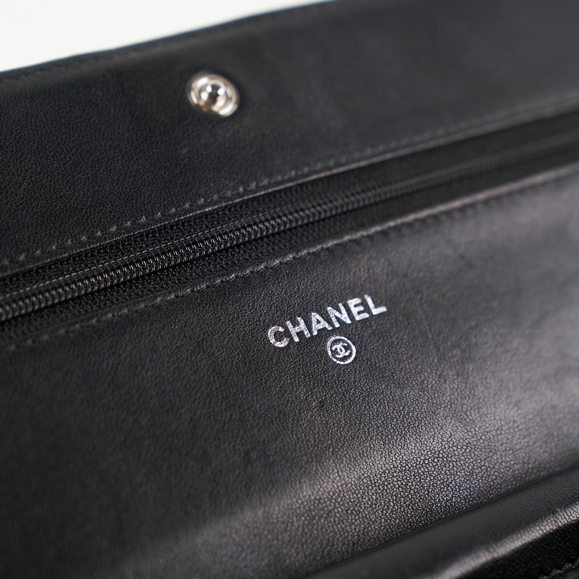 Chanel Boy Wallet On Chain WOC Lambskin Black