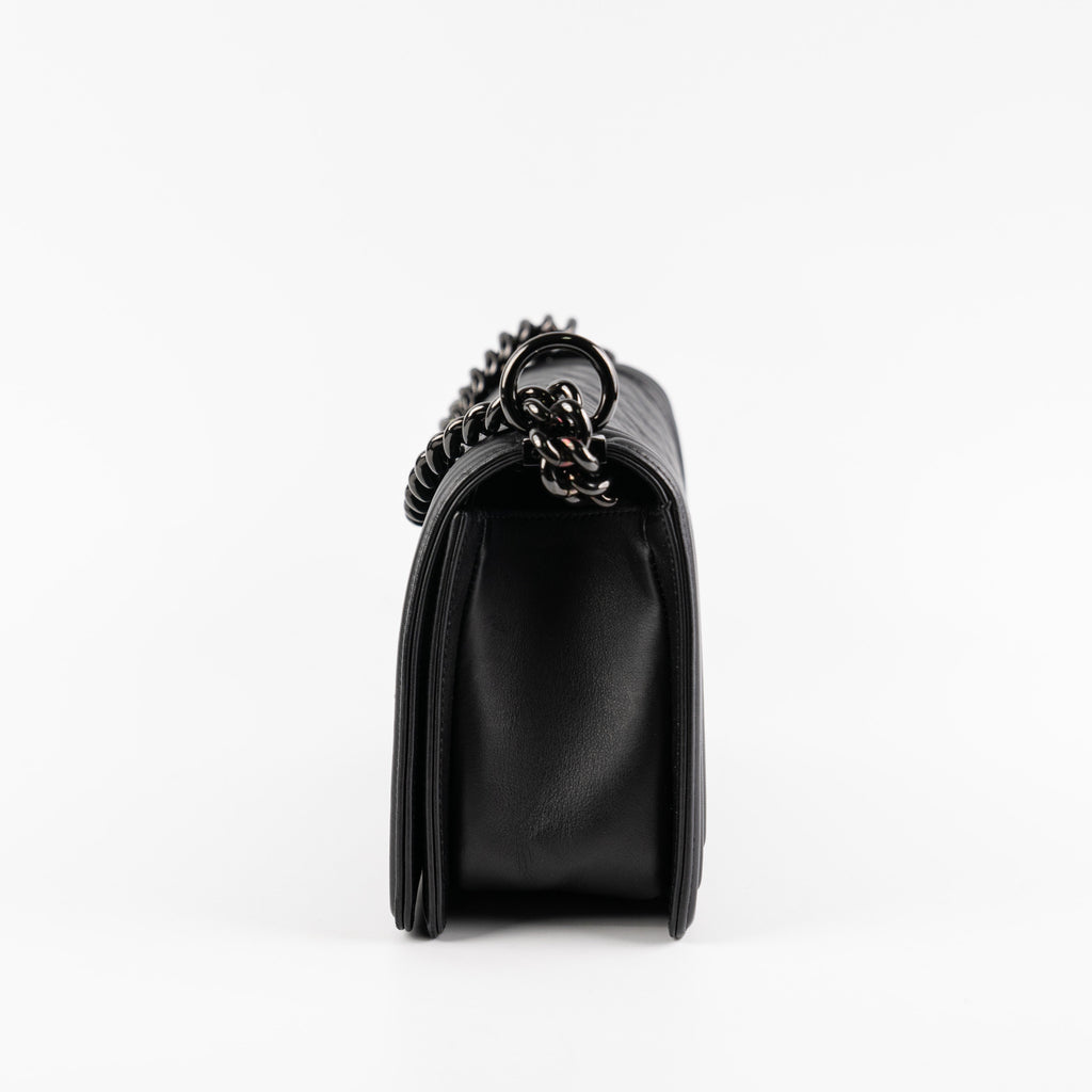 Chanel Old Medium Boy So Black Shoulder Bag