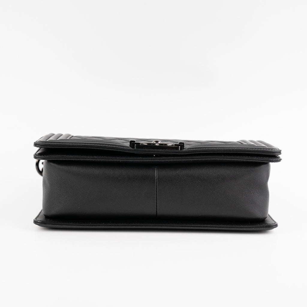 Chanel Old Medium Boy So Black Shoulder Bag