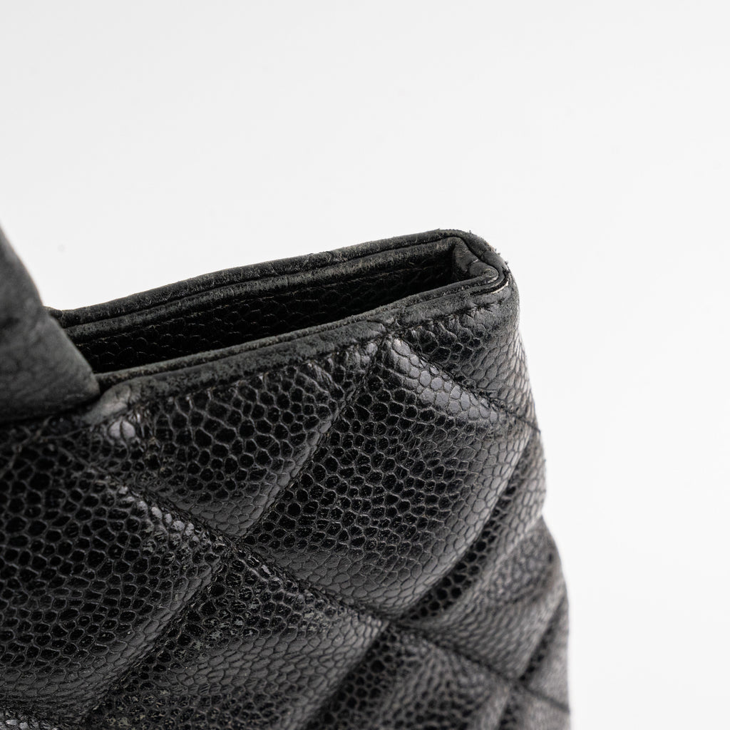 Chanel Medallion Caviar Tote Black