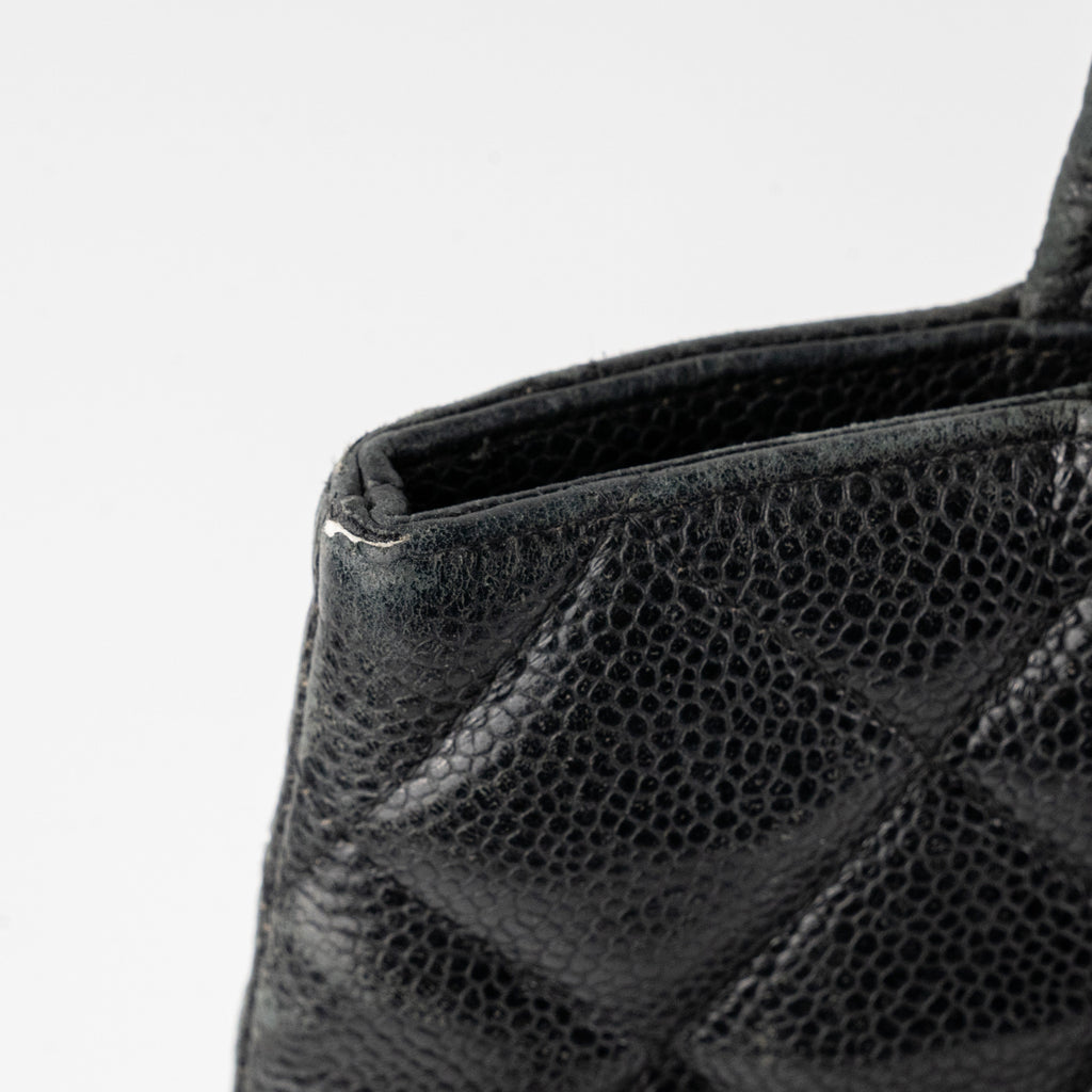 Chanel Medallion Caviar Tote Black