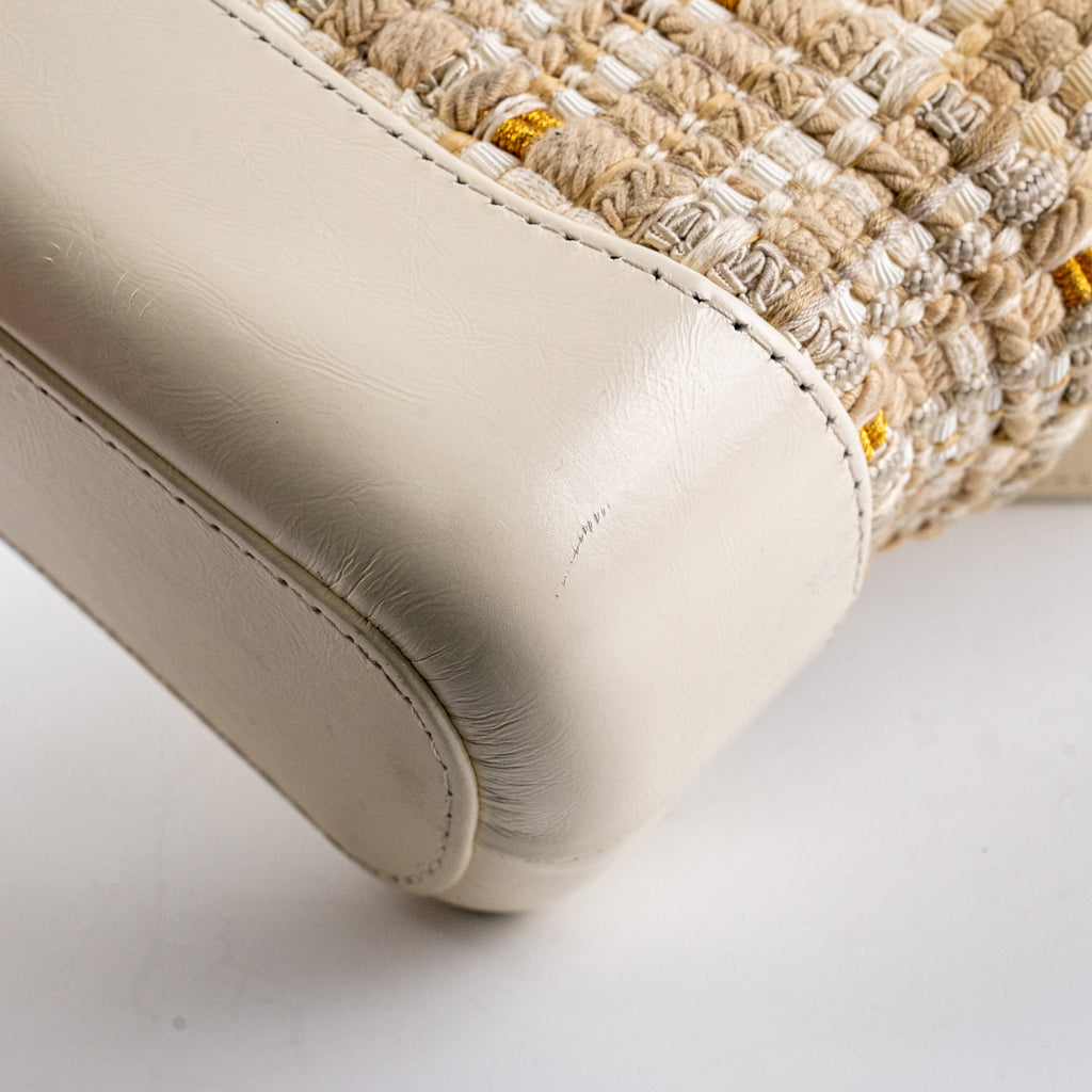 ITEM 29 - Chanel Small Gabrielle Stripe Tweed Beige/Cream