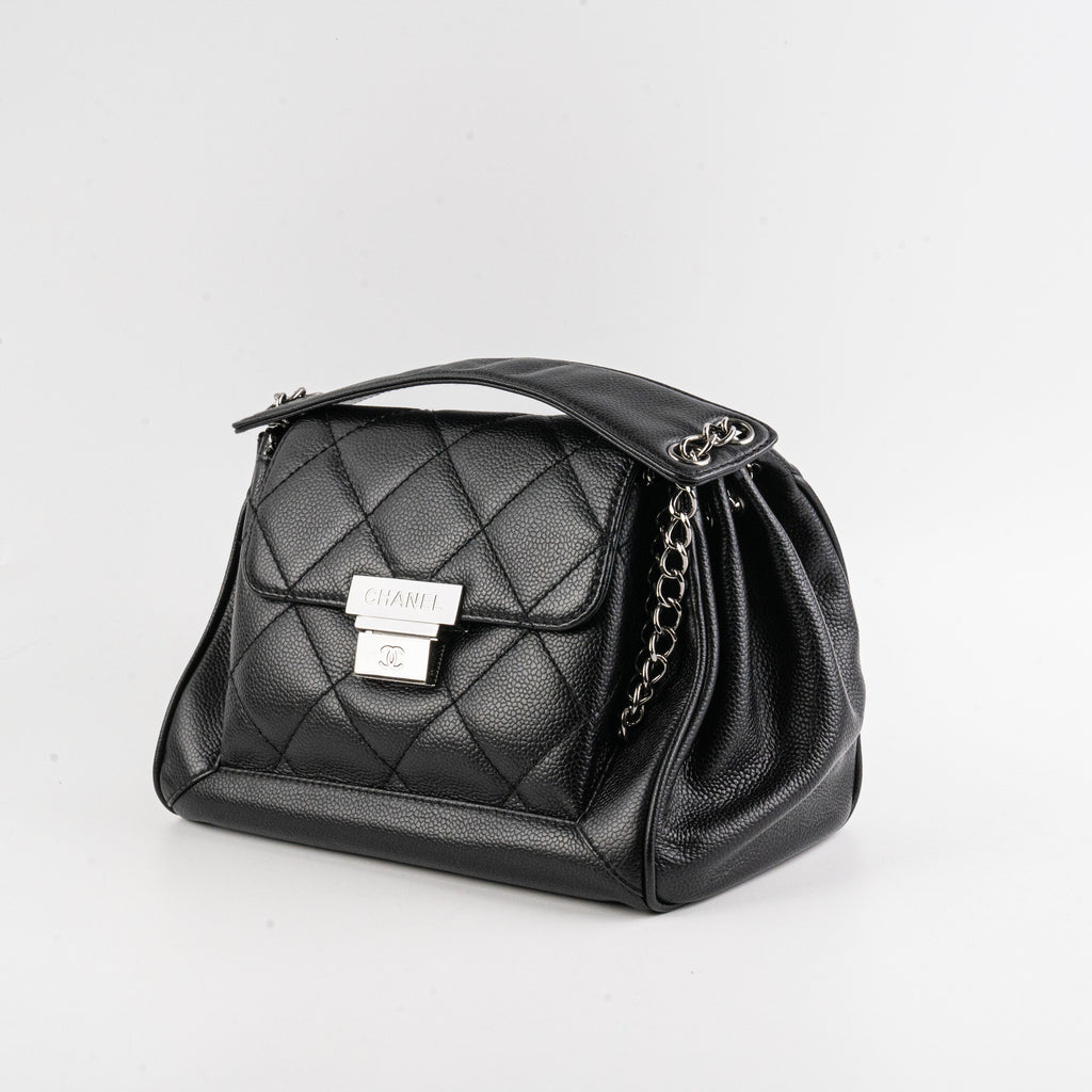 Chanel Black Caviar Seasonal Shoulder Flap Bag