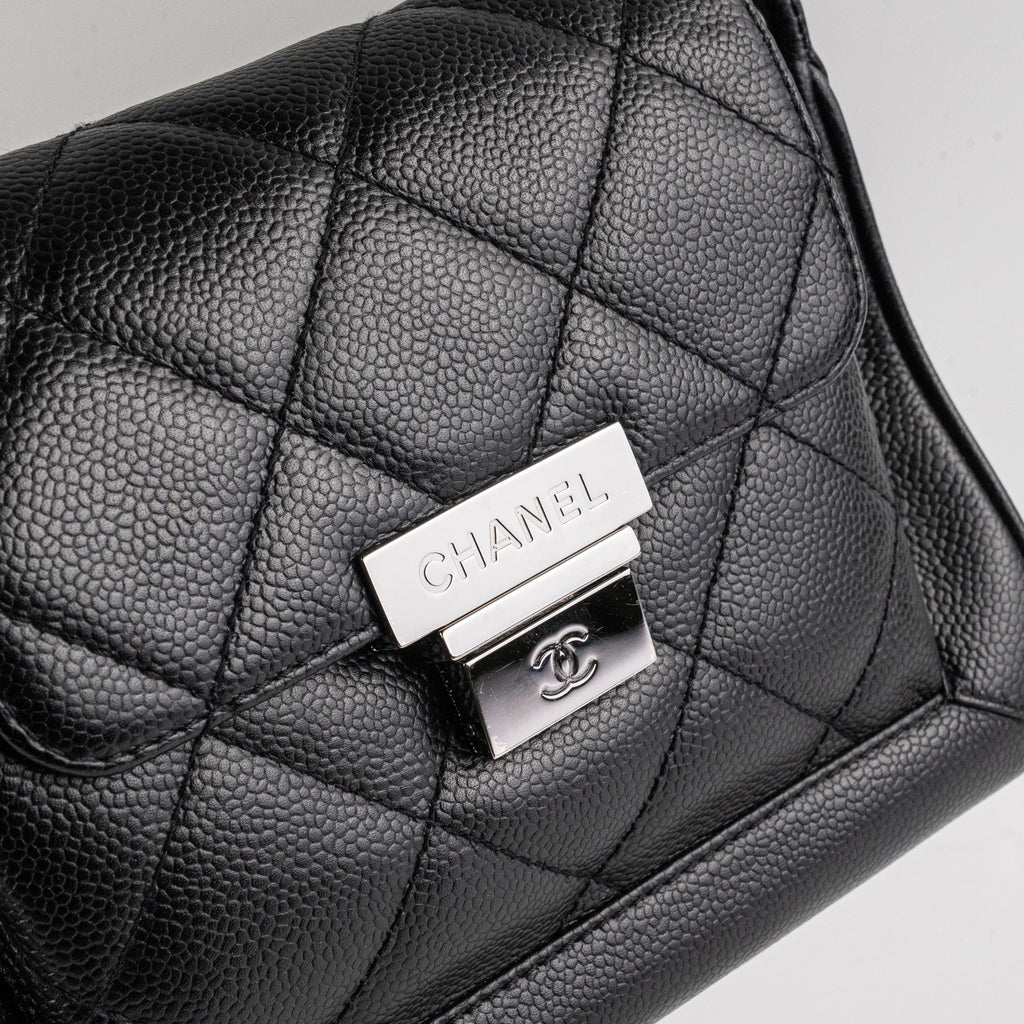 Chanel Black Caviar Seasonal Shoulder Flap Bag