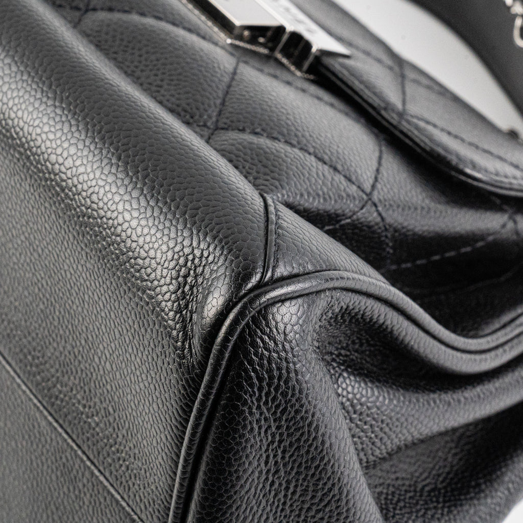 Chanel Black Caviar Seasonal Shoulder Flap Bag