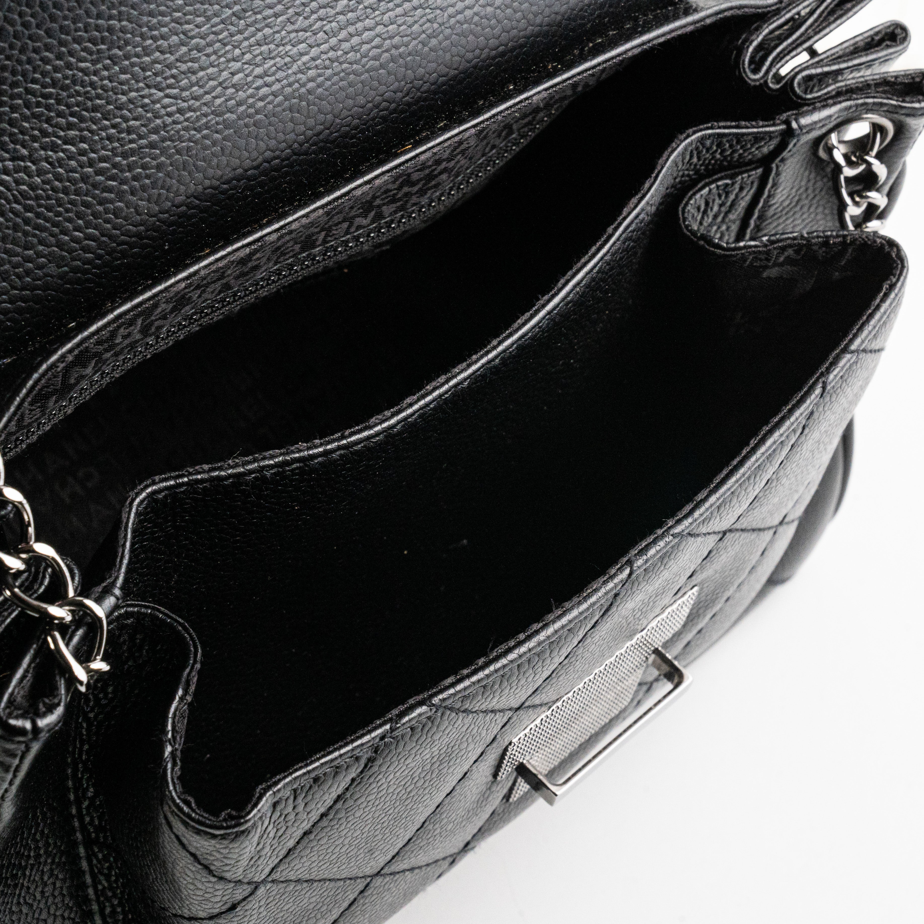 Chanel Black Caviar Seasonal Shoulder Flap Bag