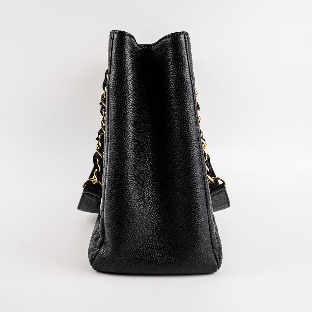 Chanel GST Caviar Black Tote Bag