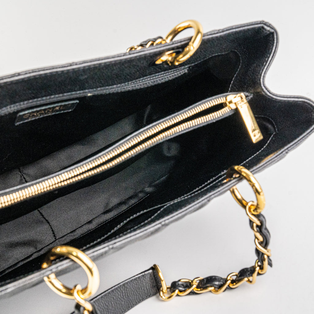 Chanel GST Caviar Black Tote Bag