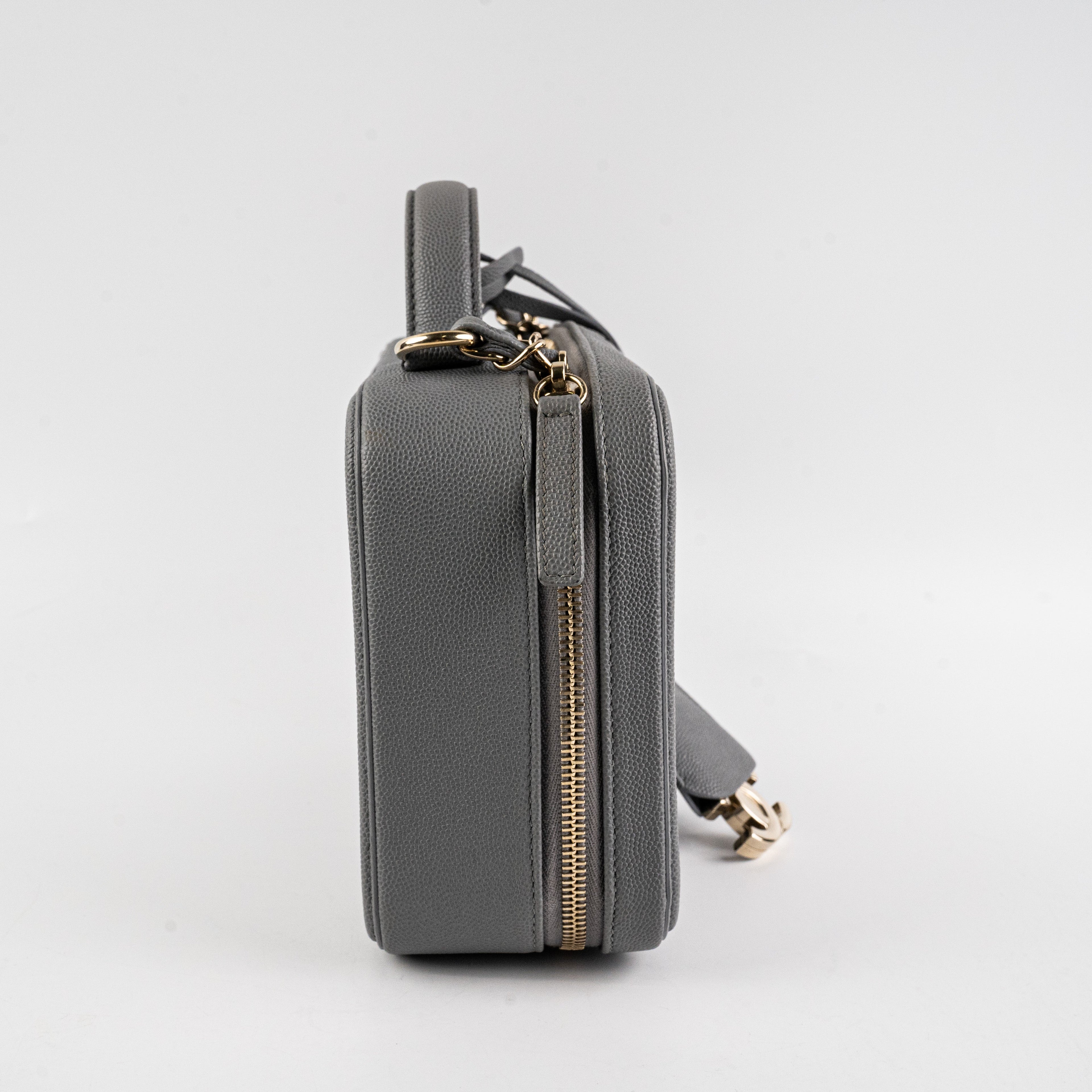 Chanel Medium Filigree Grey Caviar