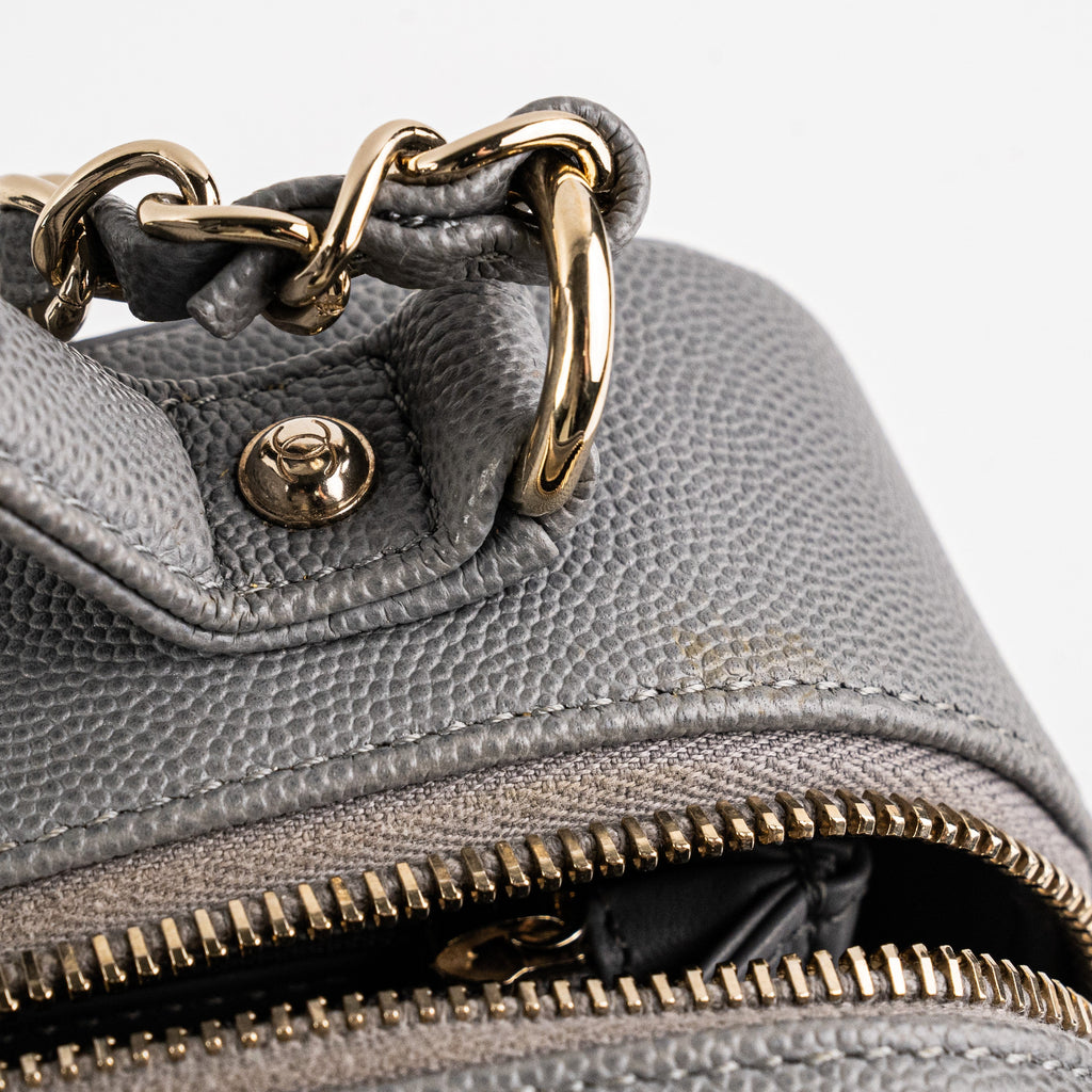 Chanel Medium Filigree Grey Caviar