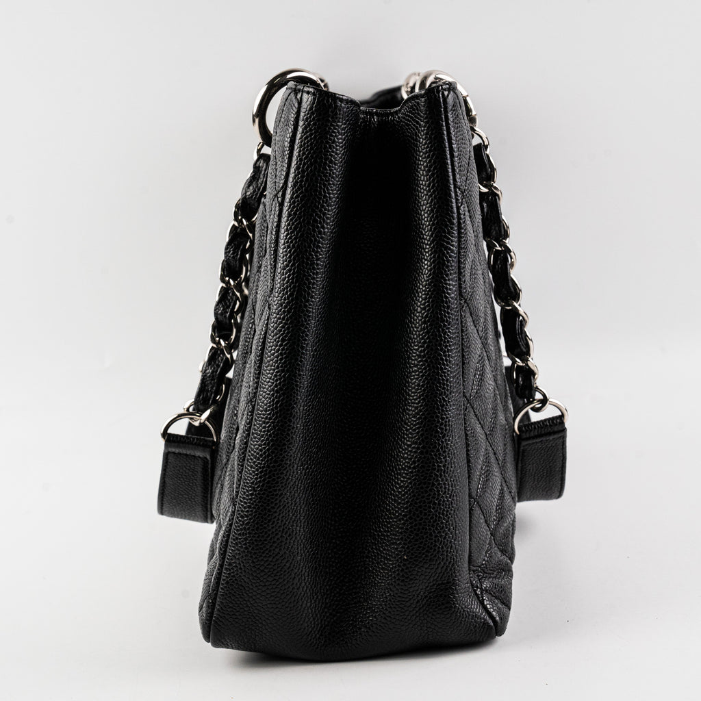 Chanel Caviar Granded Shopping Tote Black