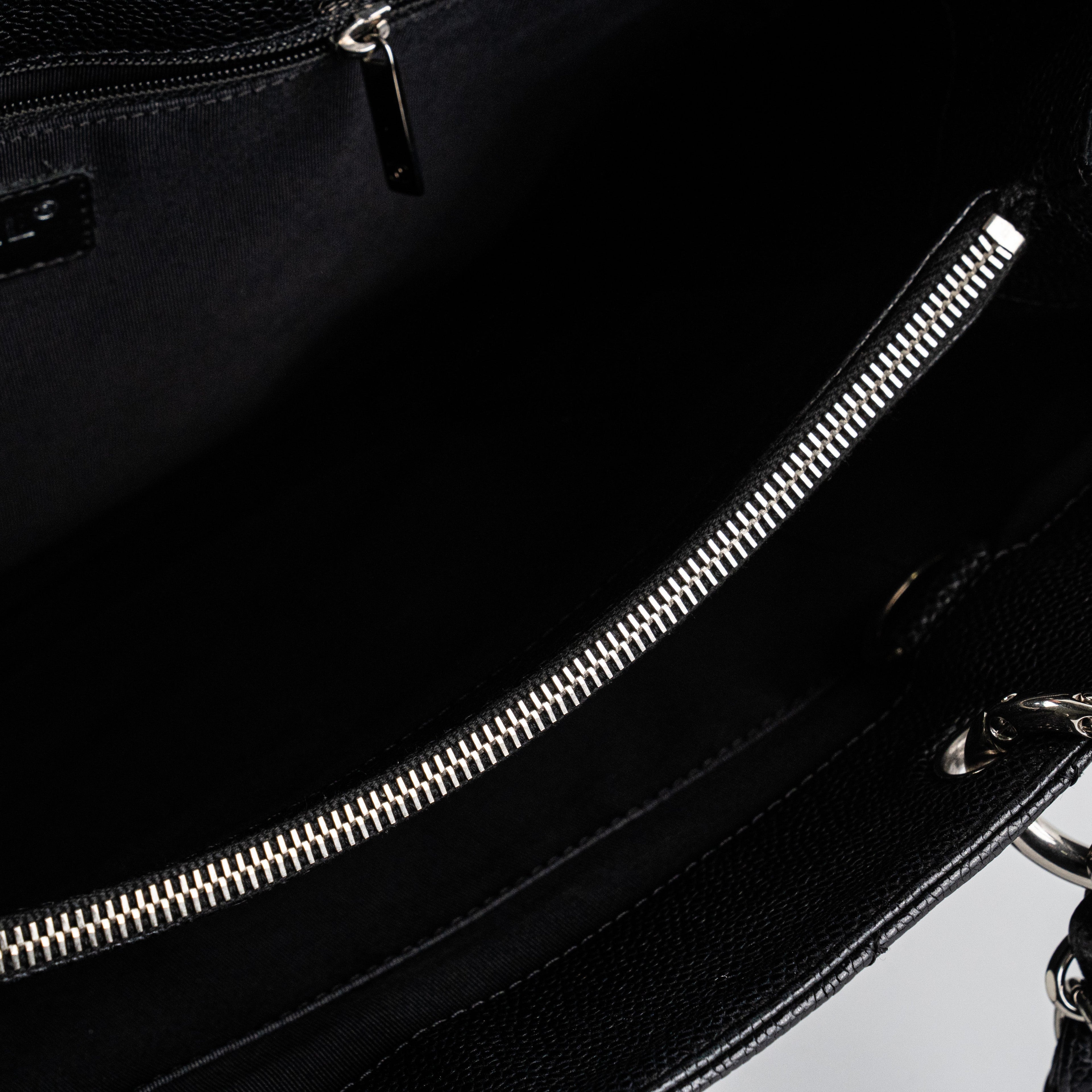 Chanel Caviar Granded Shopping Tote Black