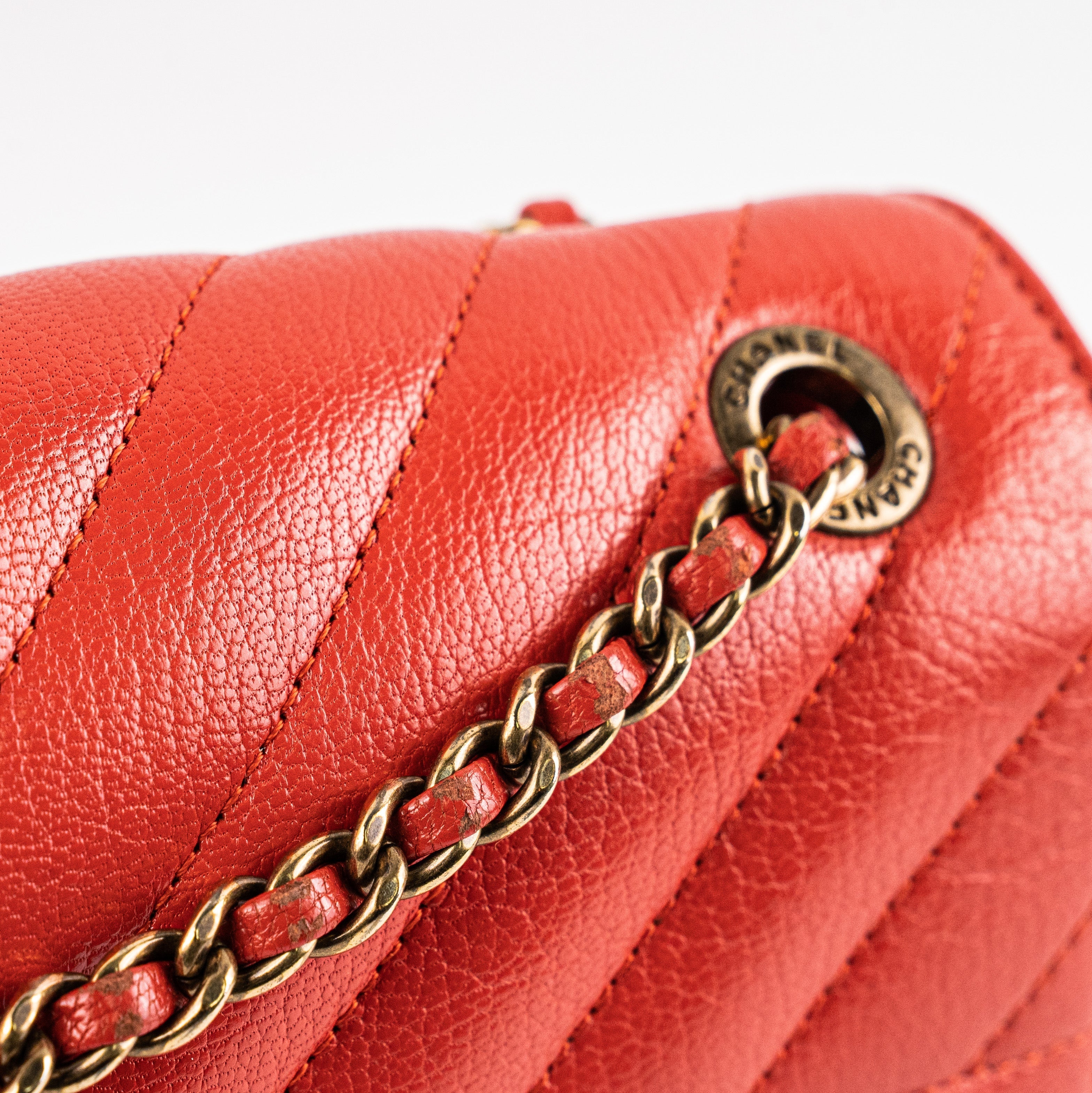 Chanel Seasonal Flap Red Crossbody Bag