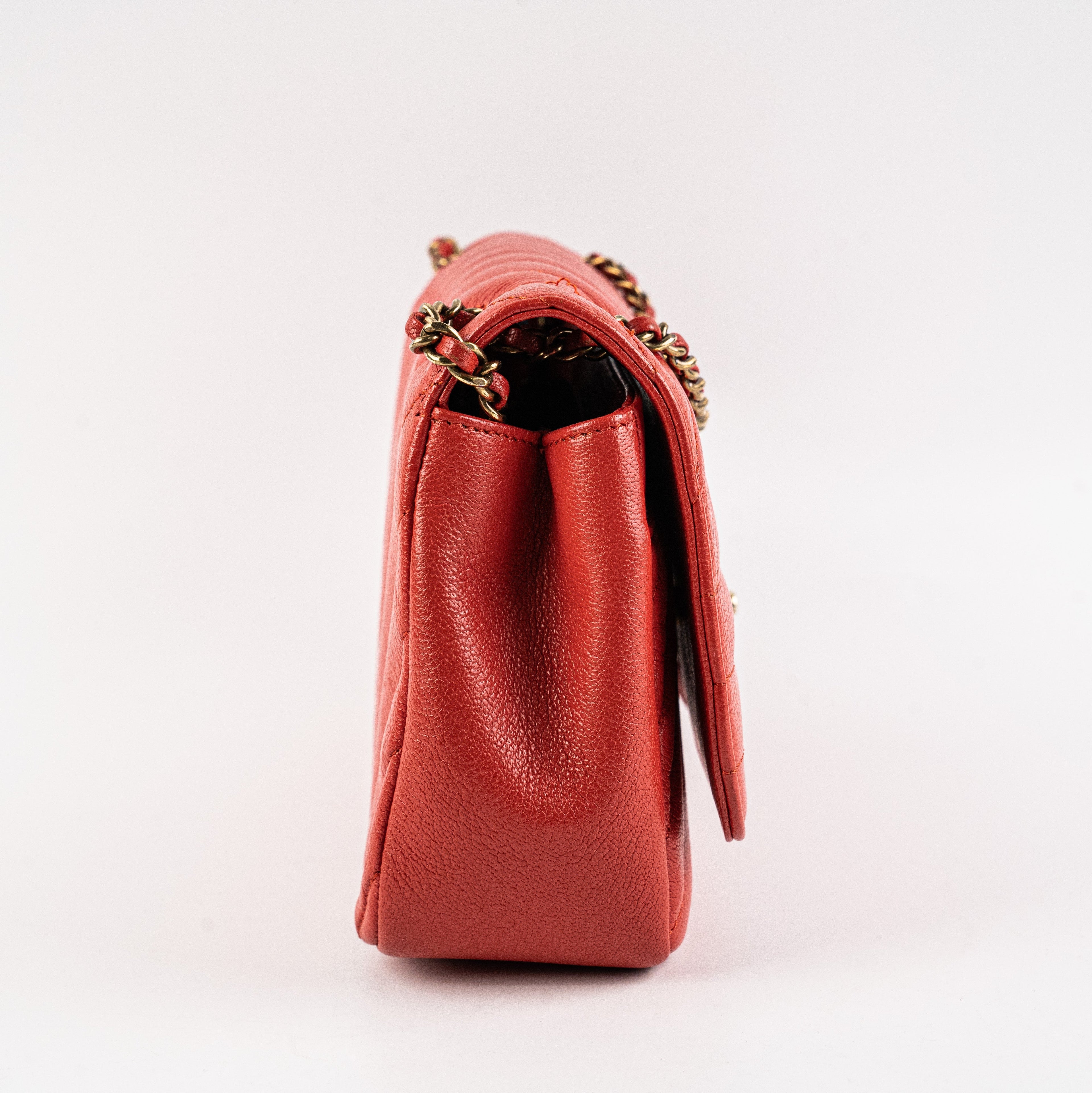 Chanel Seasonal Flap Red Crossbody Bag