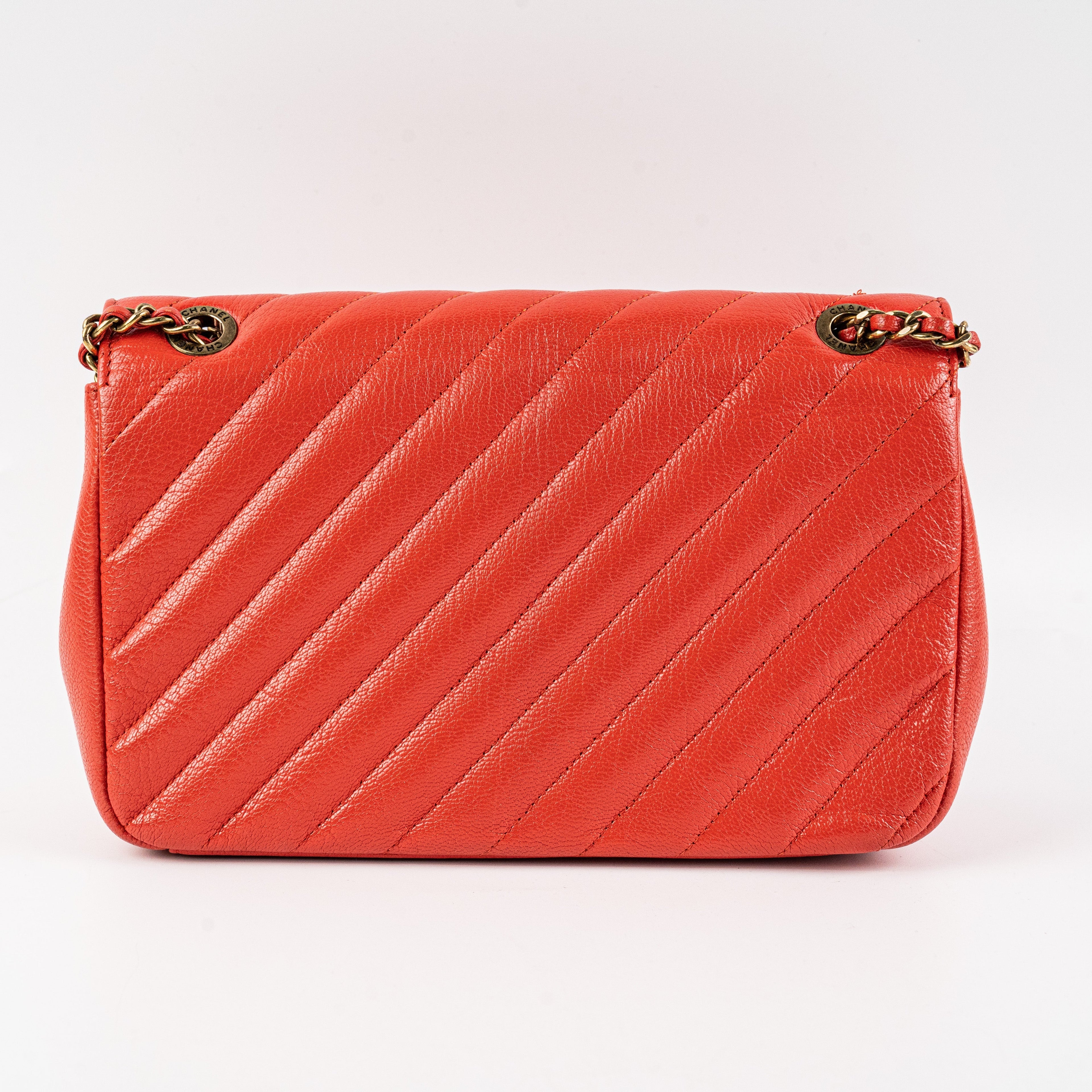 Chanel Seasonal Flap Red Crossbody Bag