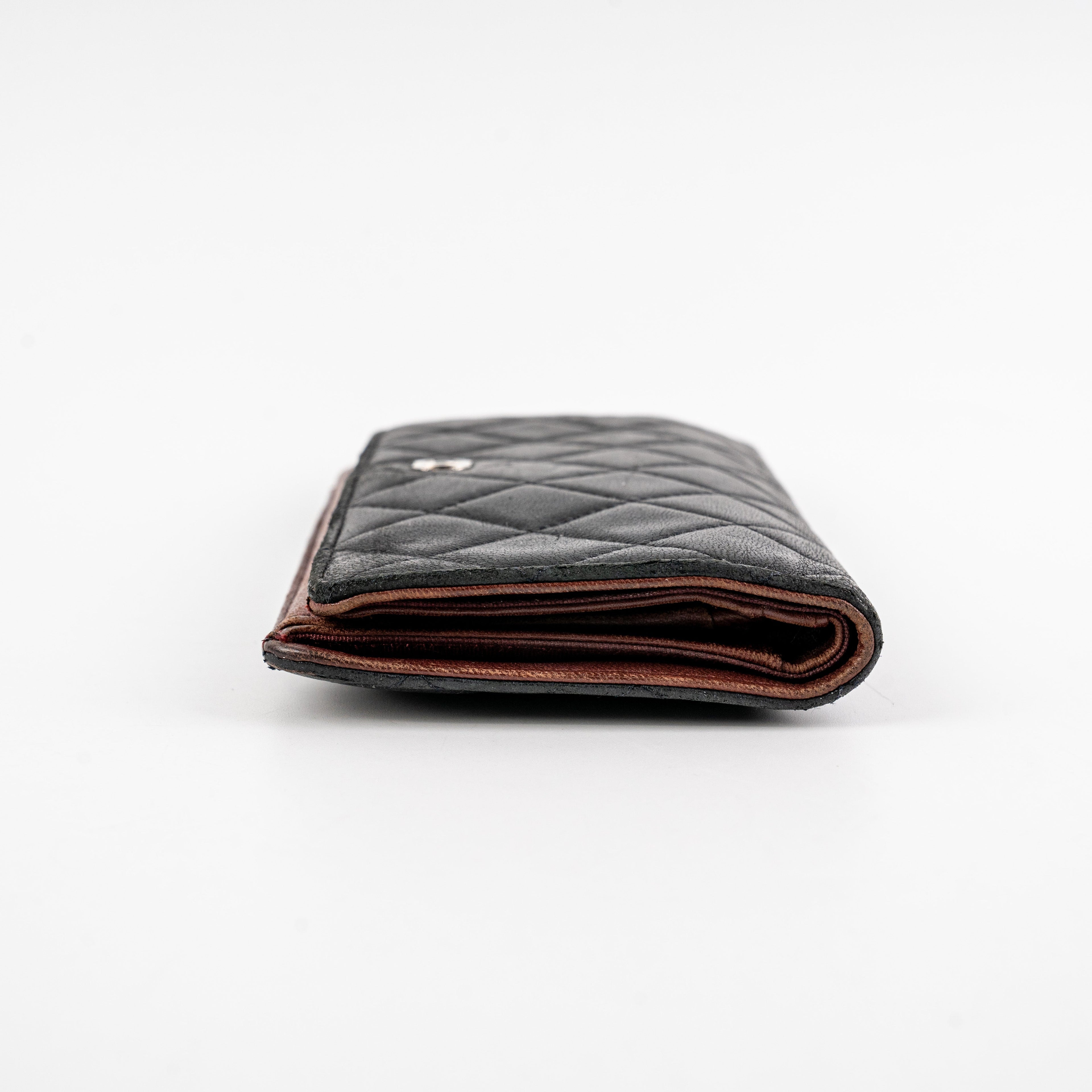 Chanel Wallet Lambskin Black