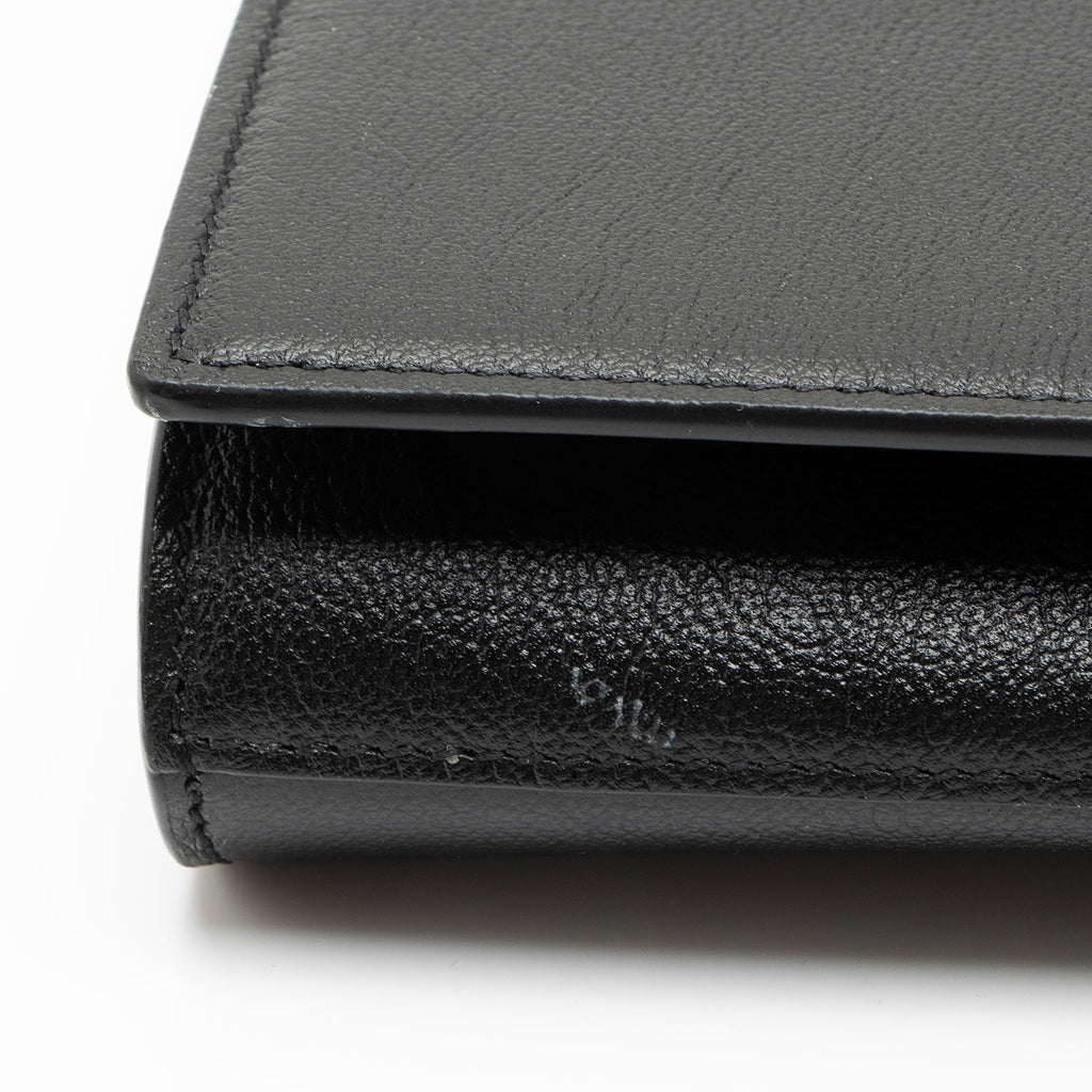 Saint Laurent Calfskin Belle de Jour Clutch