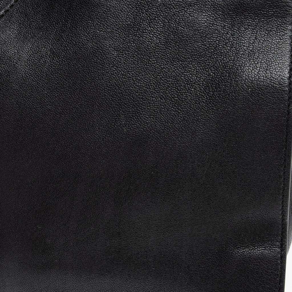 Saint Laurent Calfskin Cabas Chyc Small Tote (SHF-ntqfXK)