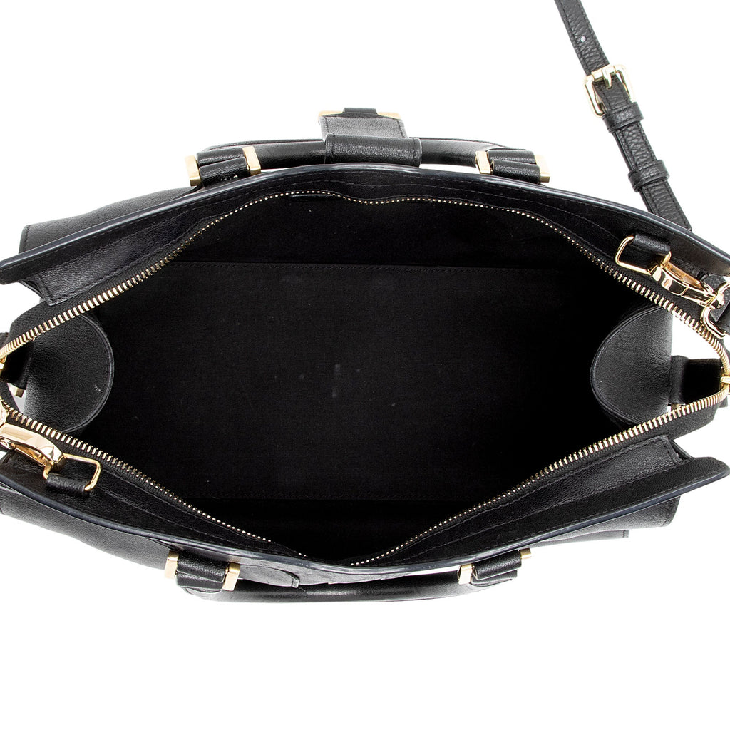 Saint Laurent Calfskin Cabas Chyc Small Tote (SHF-ntqfXK)