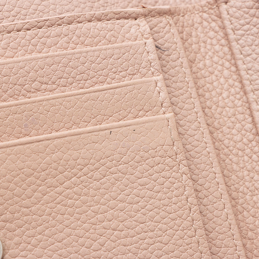 Saint Laurent Calfskin Compact Zip Around Wallet