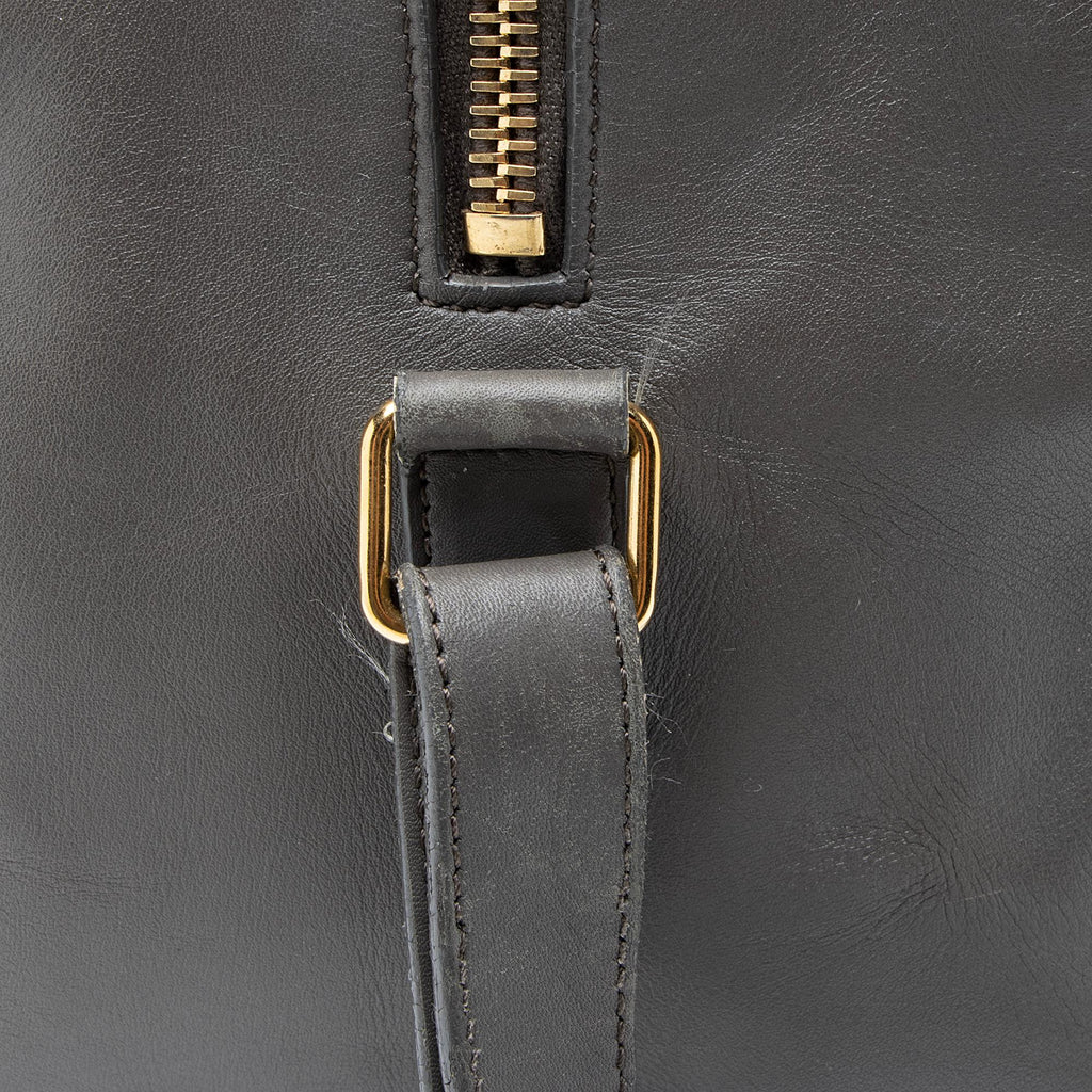 Saint Laurent Calfskin Duffle 6 Satchel (SHF-23052)