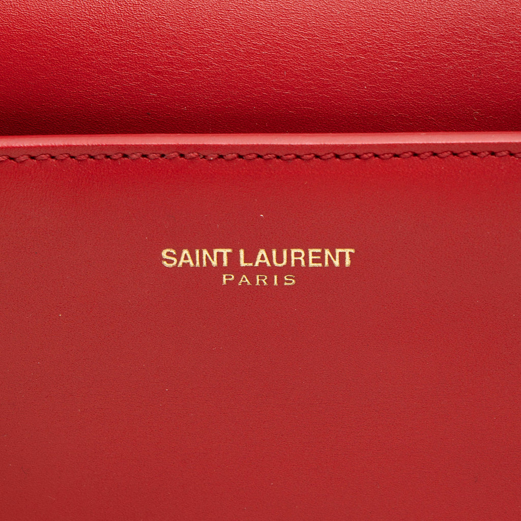 Saint Laurent Calfskin Duffle 6 Satchel
