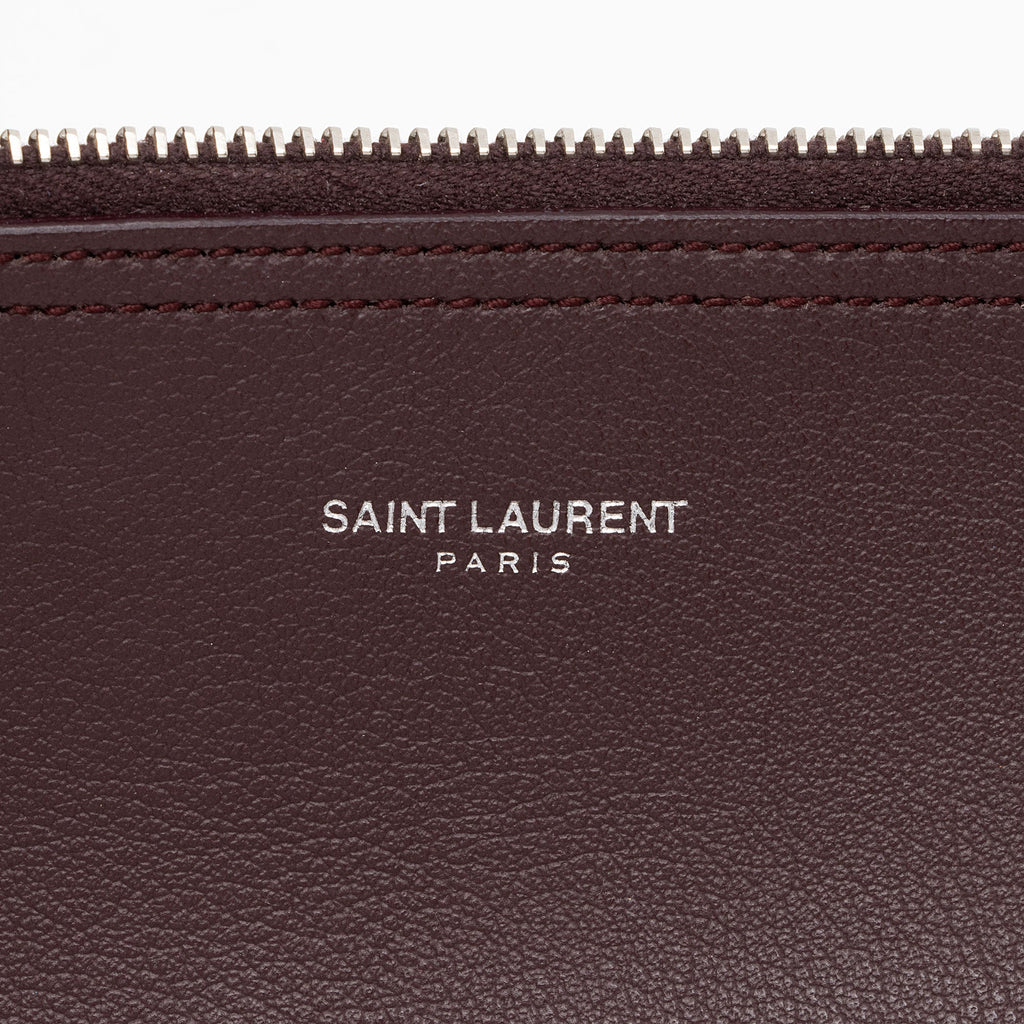 Saint Laurent Calfskin Fringe Large Shopping Tote (SHF-h6dSh9)
