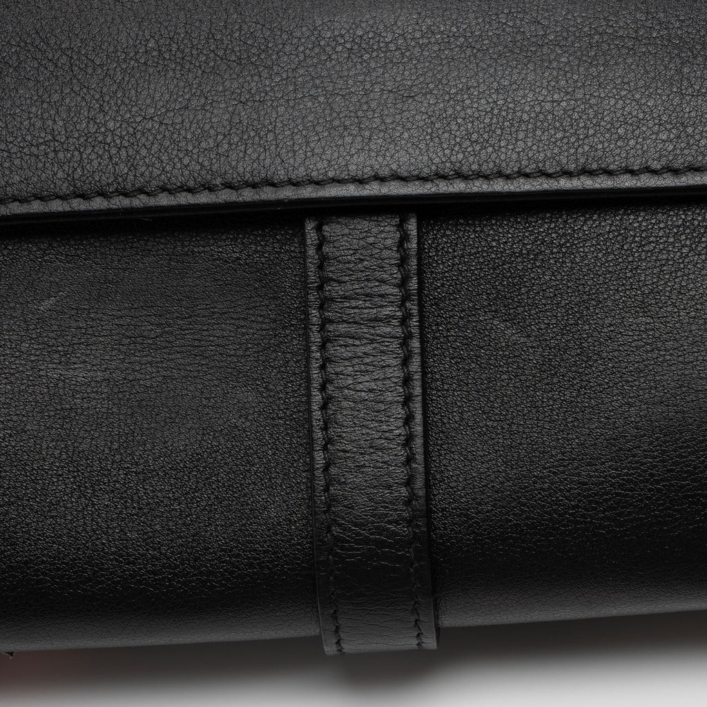 Saint Laurent Calfskin Heart Patchwork Monogram Chain Wallet