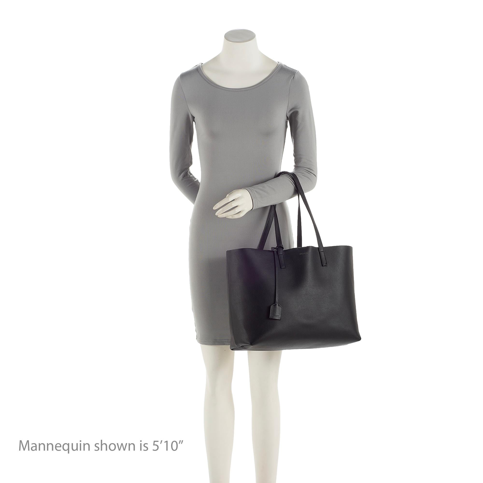 Saint Laurent Calfskin Large Shopping Tote (SHF-22494)