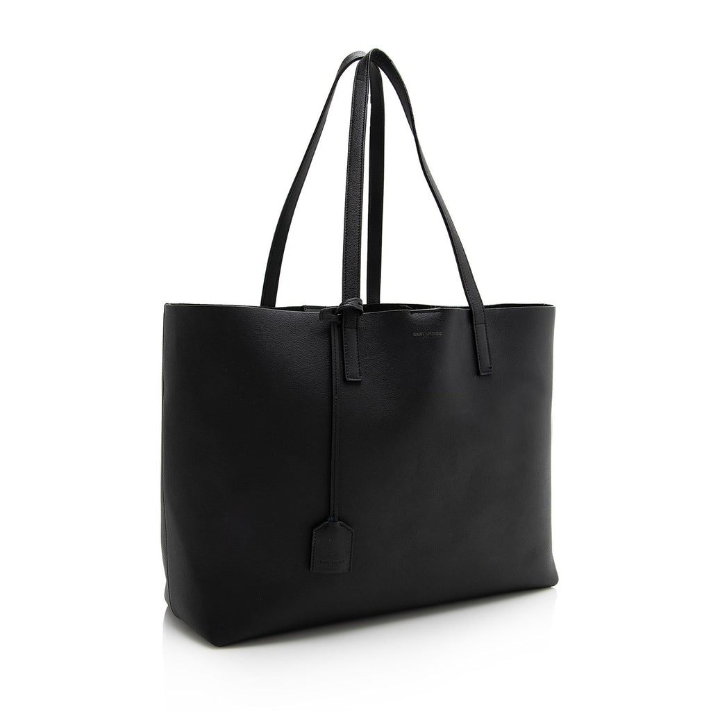 Saint Laurent Calfskin Large Shopping Tote (SHF-22494)