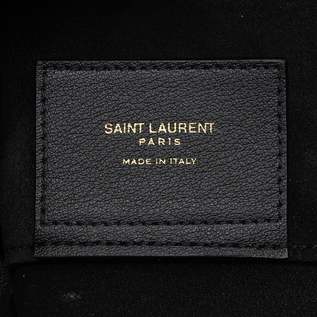 Saint Laurent Calfskin Large Shopping Tote (SHF-23053)