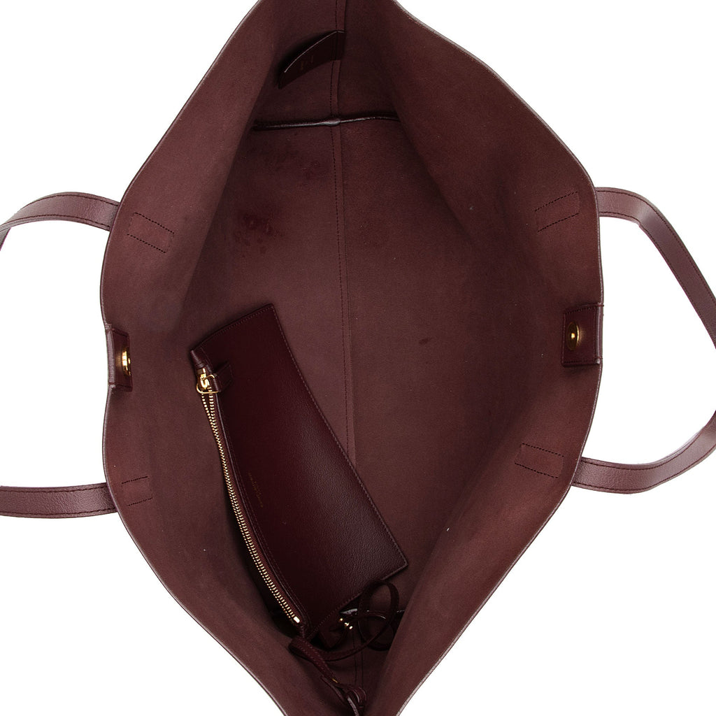 Saint Laurent Calfskin Large Shopping Tote