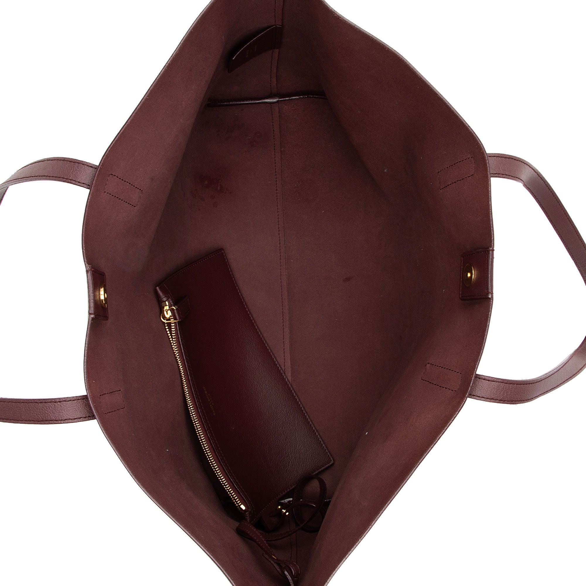Saint Laurent Calfskin Large Shopping Tote
