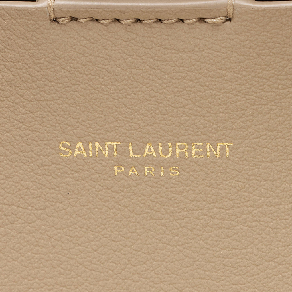 Saint Laurent Calfskin Large Shopping Tote
