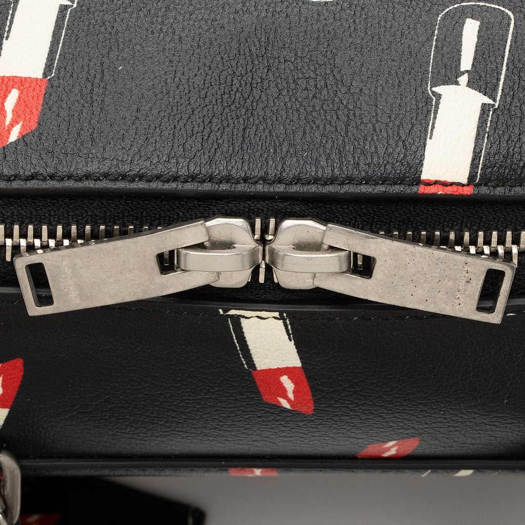 Saint Laurent Calfskin Lipstick Baby Duffle Bag (SHF-0OJW25)