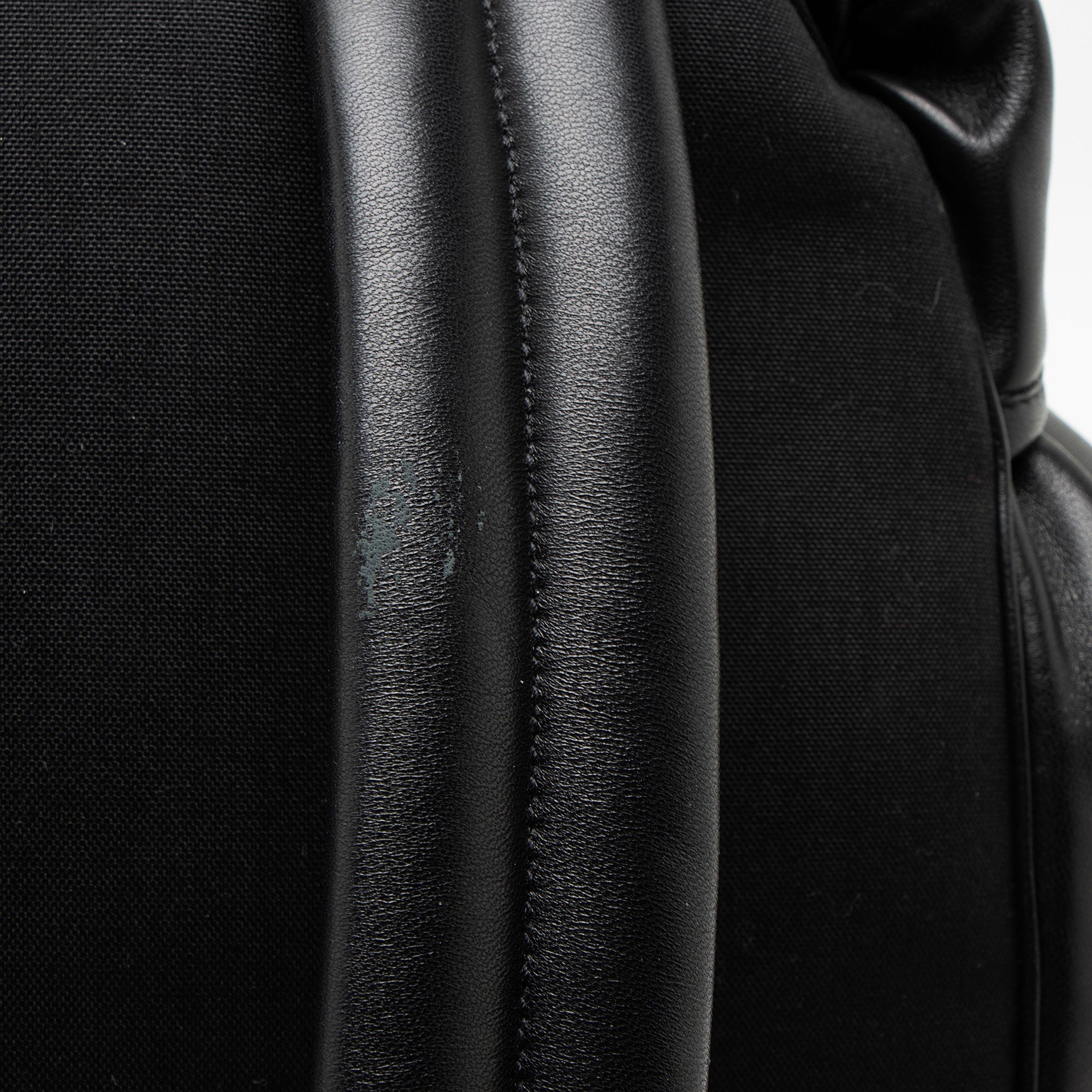 Saint Laurent Calfskin Logo Drawstring Backpack