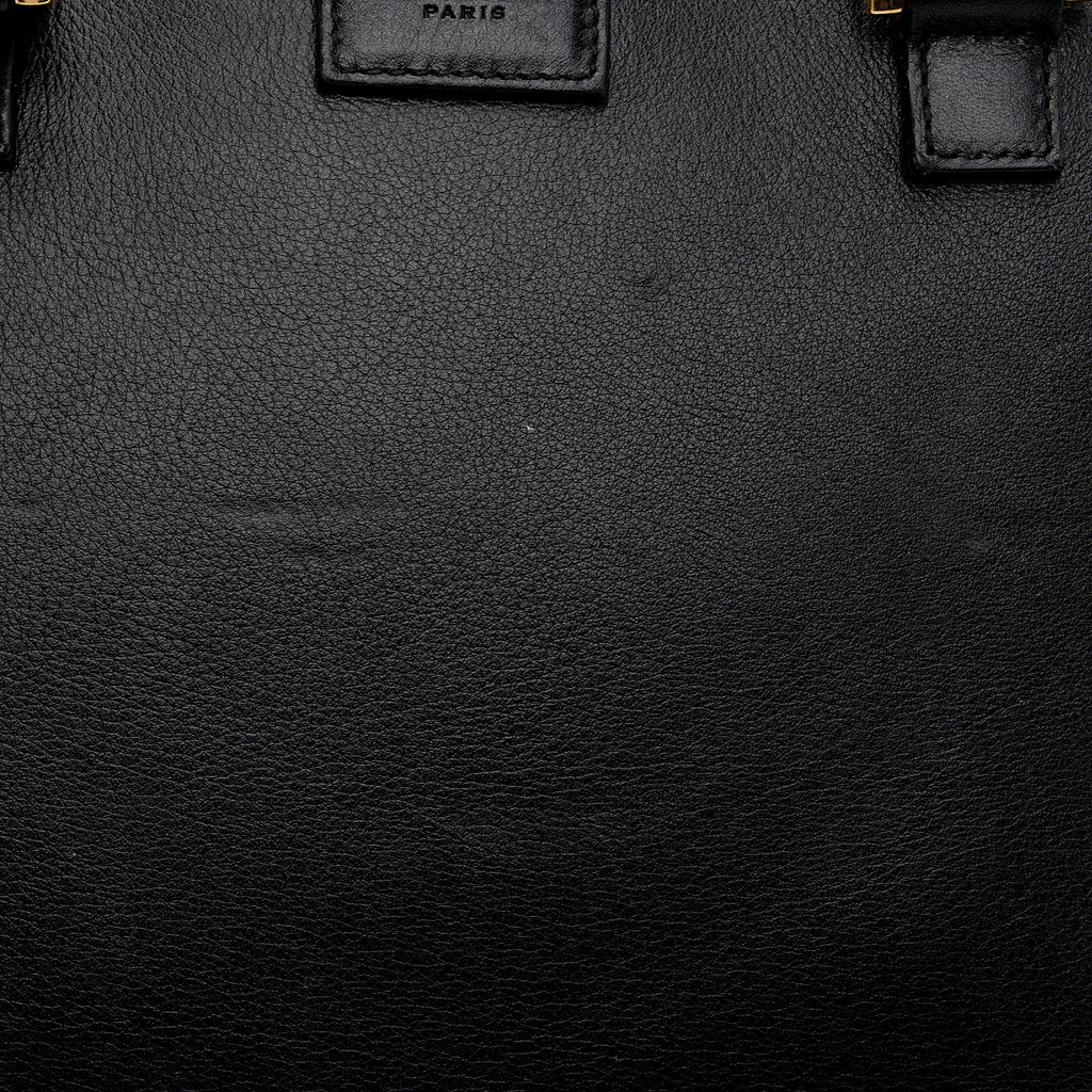 Saint Laurent Calfskin Monogram Baby Cabas Tote (SHF-aWaDWU)