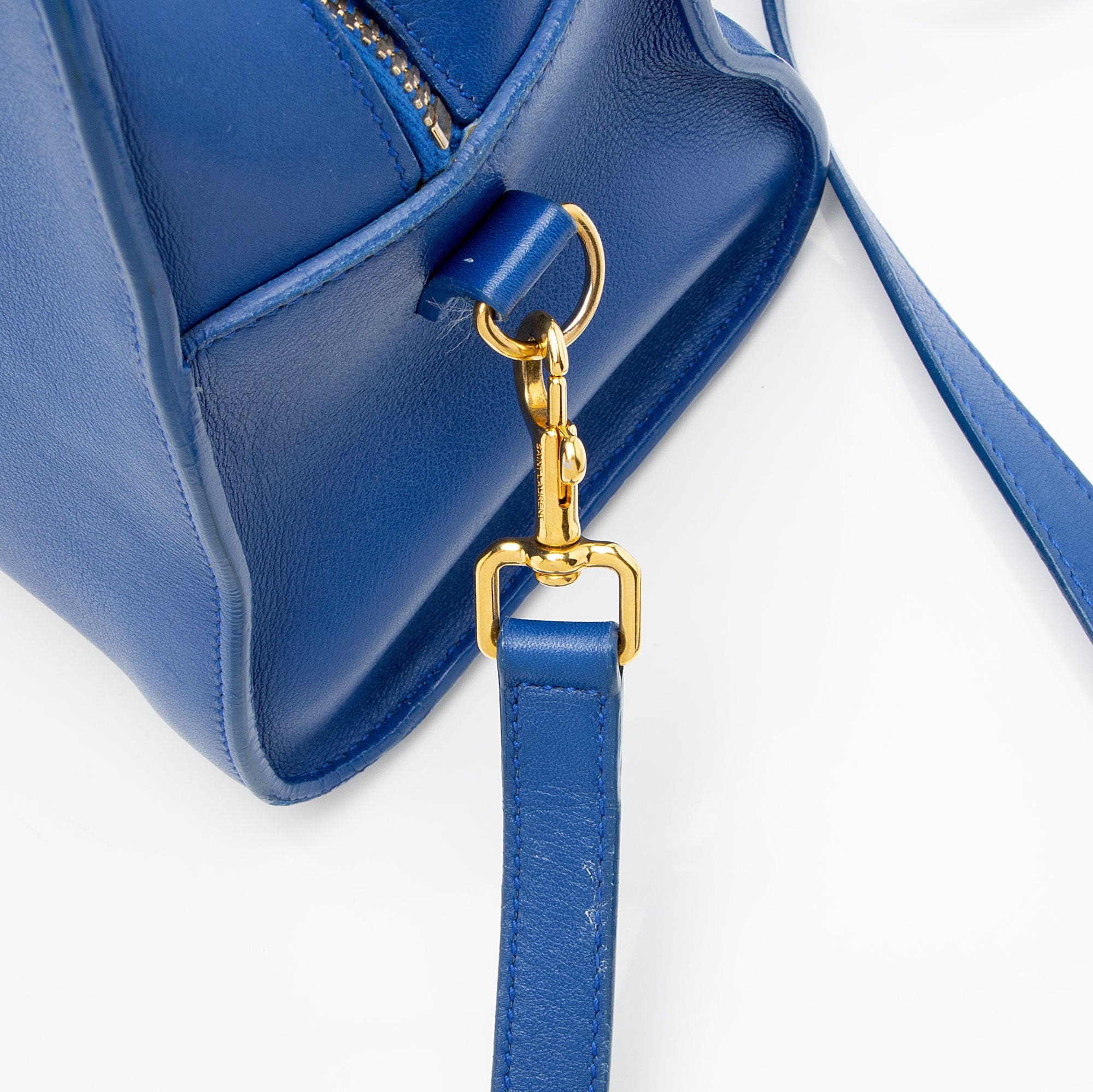Saint Laurent Calfskin Monogram Baby Cabas Tote