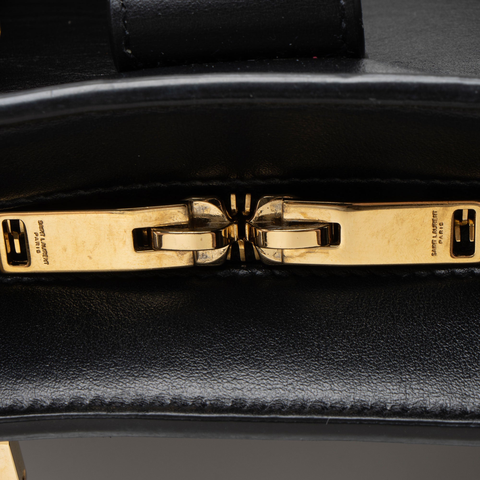 Saint Laurent Calfskin Monogram Baby Cabas Tote