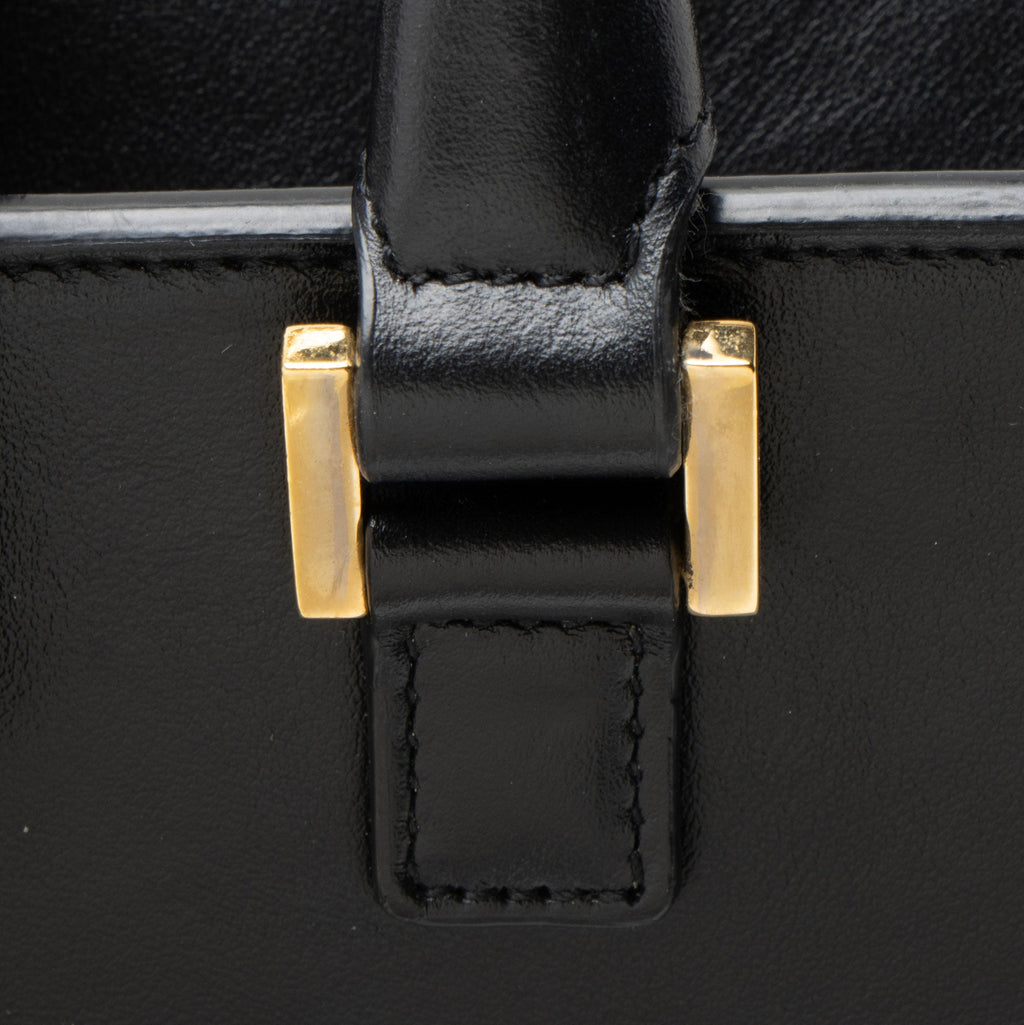 Saint Laurent Calfskin Monogram Baby Cabas Tote