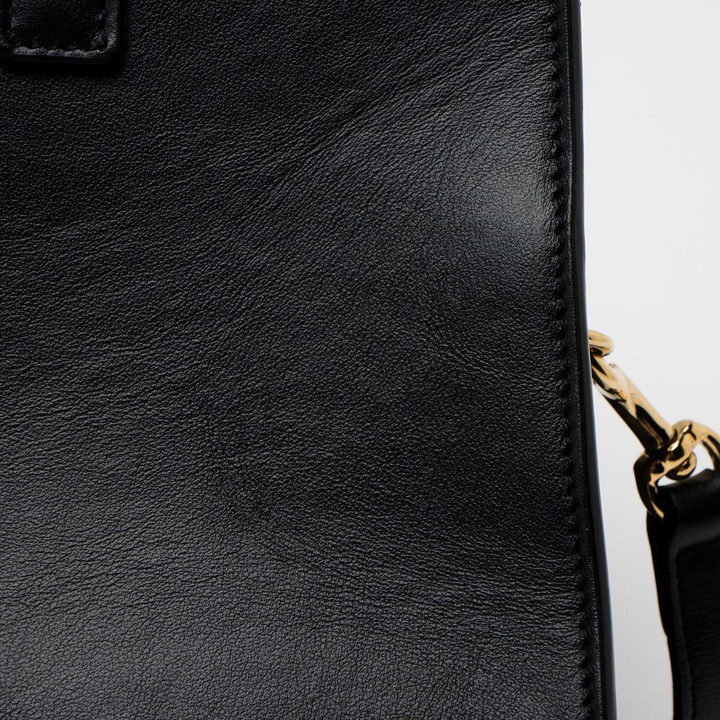 Saint Laurent Calfskin Monogram Baby Cabas Tote