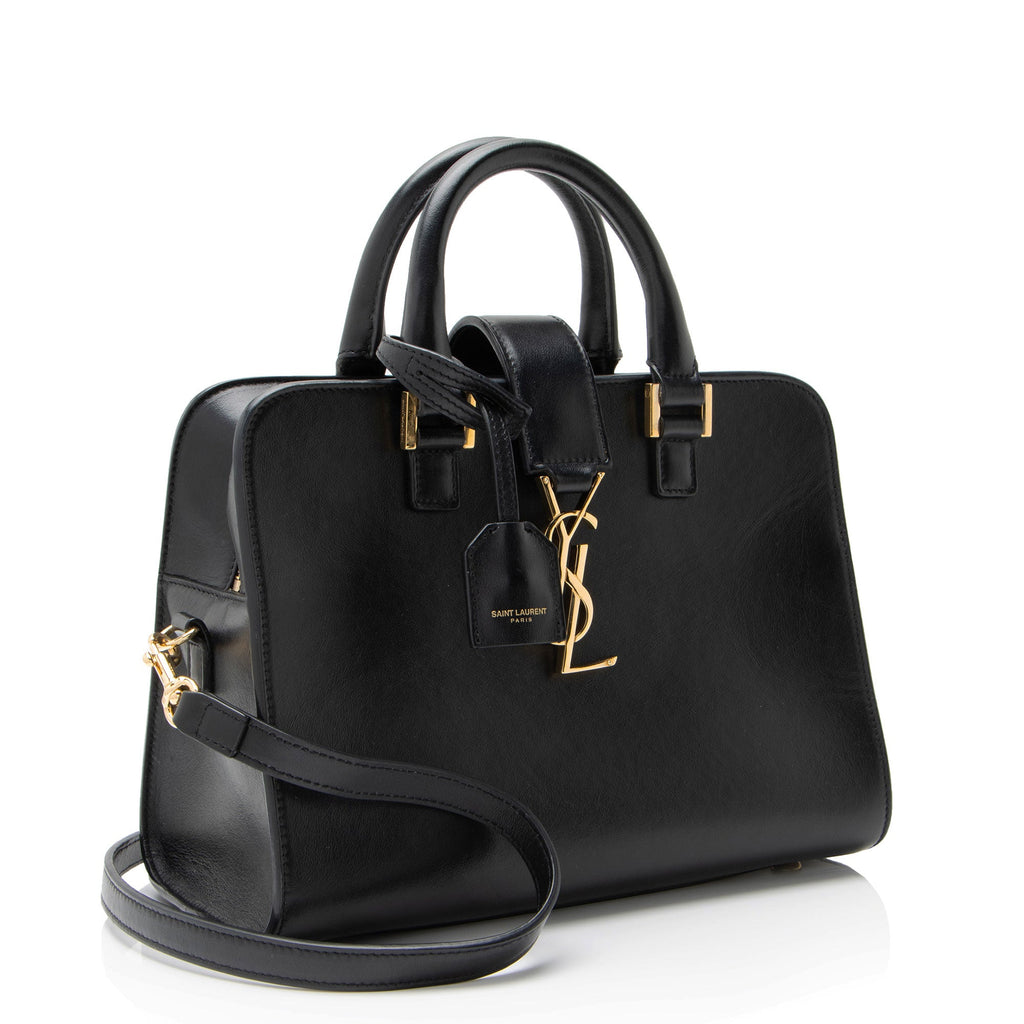 Saint Laurent Calfskin Monogram Baby Cabas Tote