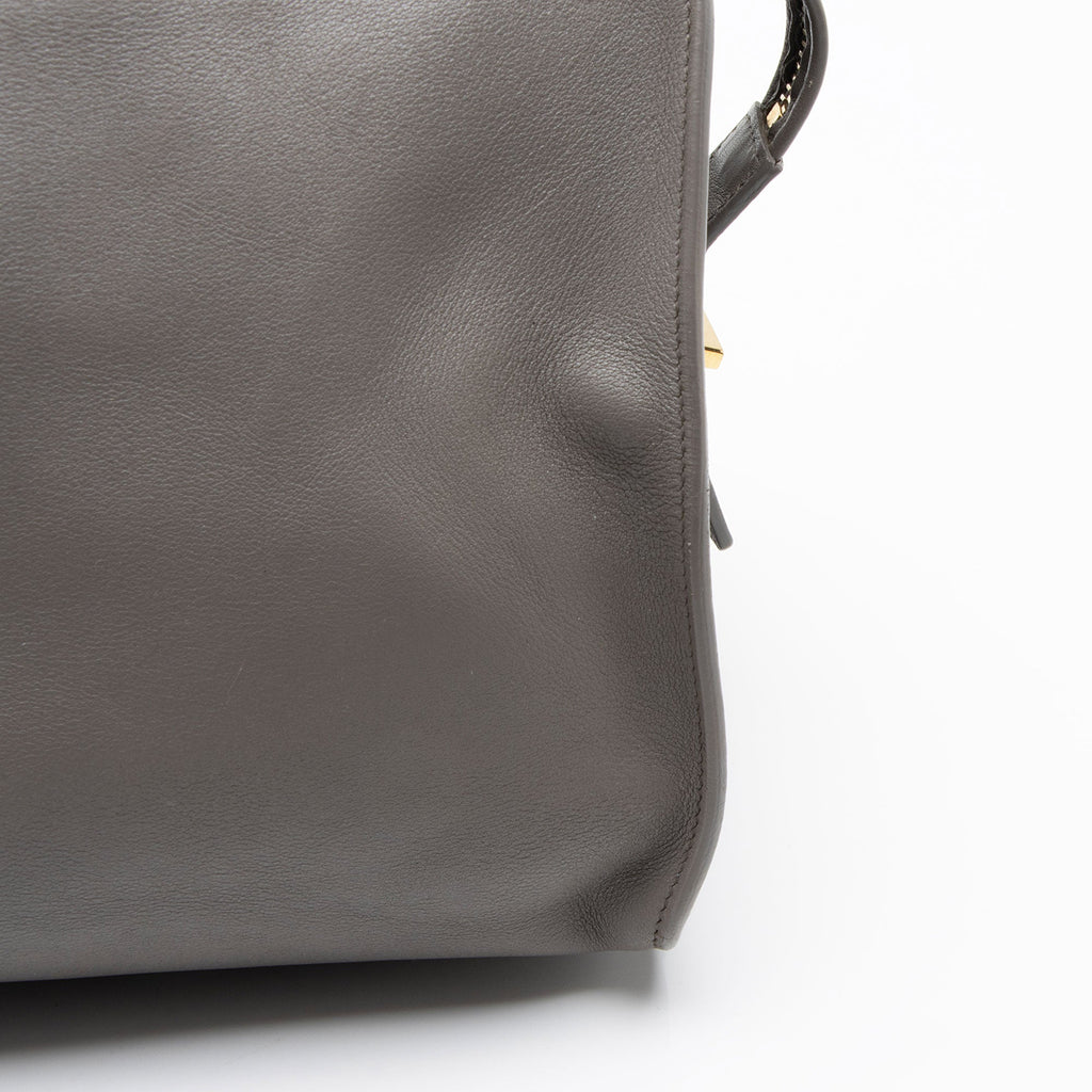 Saint Laurent Calfskin Monogram Cabas Downtown Small Satchel