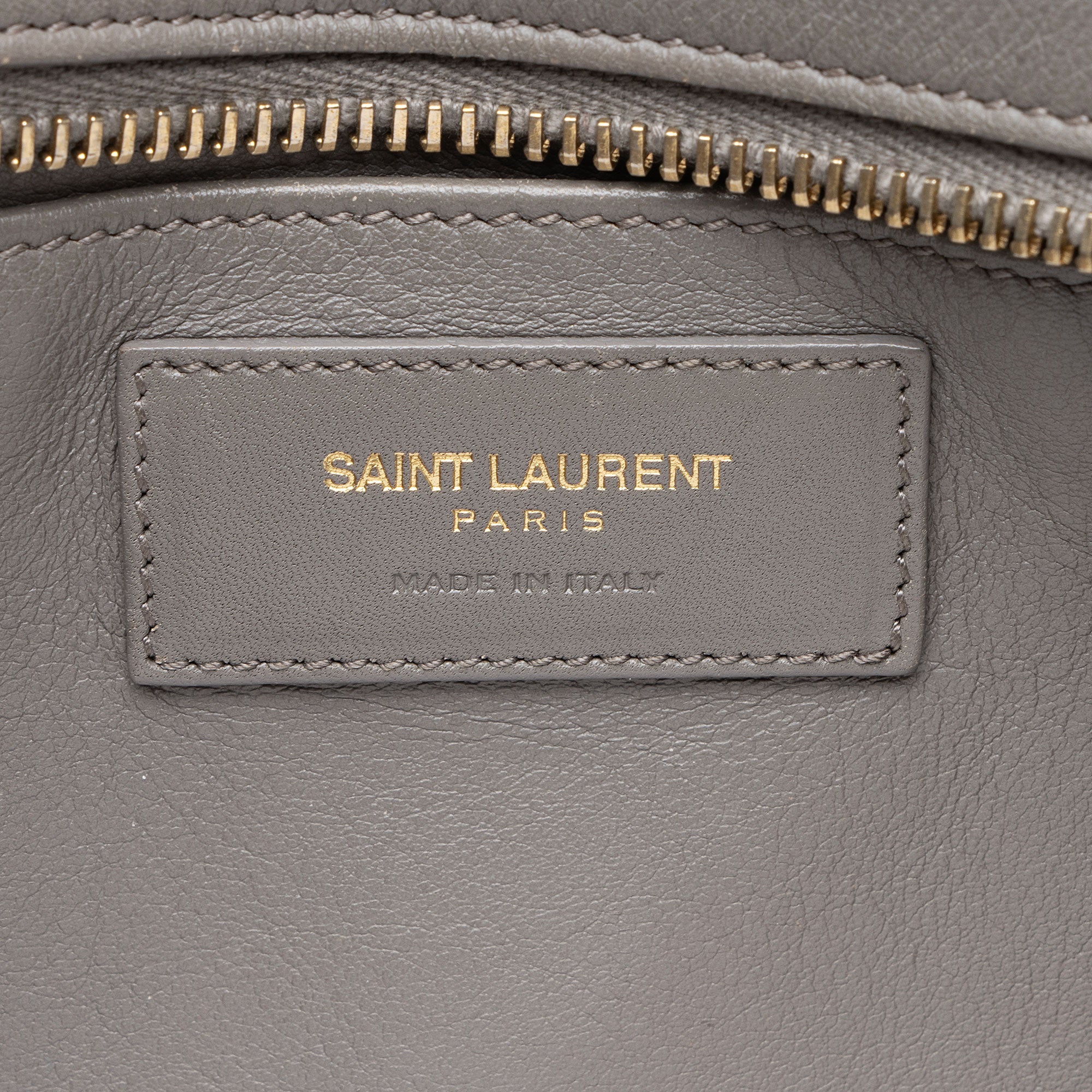 Saint Laurent Calfskin Monogram Cabas Downtown Small Satchel