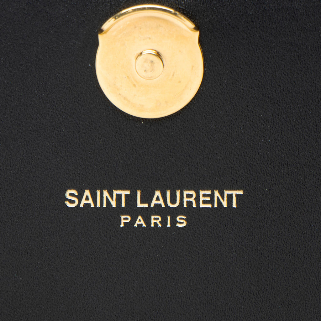 Saint Laurent Calfskin Monogram Kate Tassel Chain Wallet