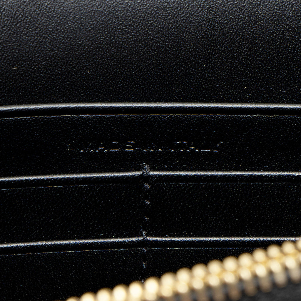 Saint Laurent Calfskin Monogram Kate Tassel Chain Wallet