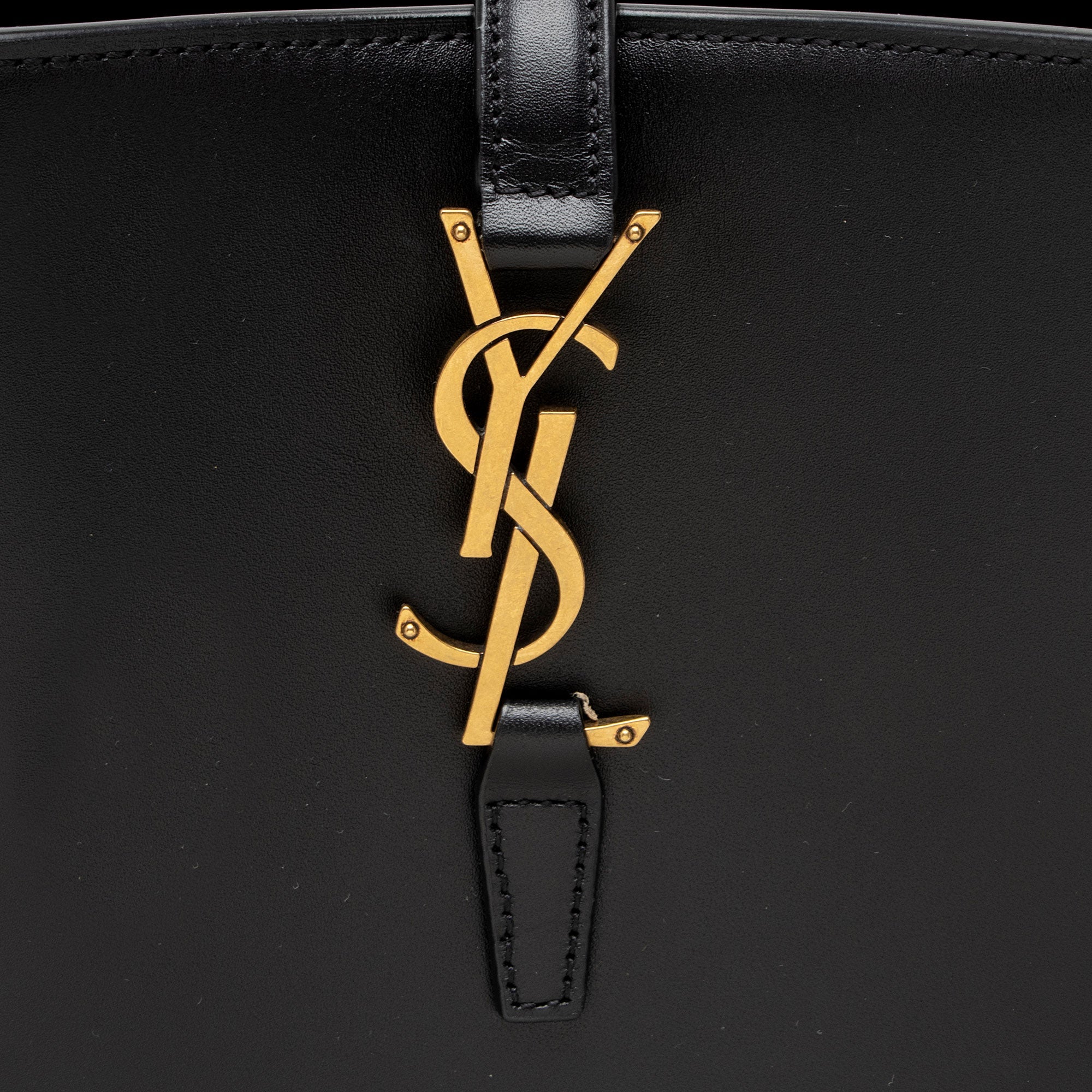 Saint Laurent Calfskin Monogram Le 37 Bucket Bag